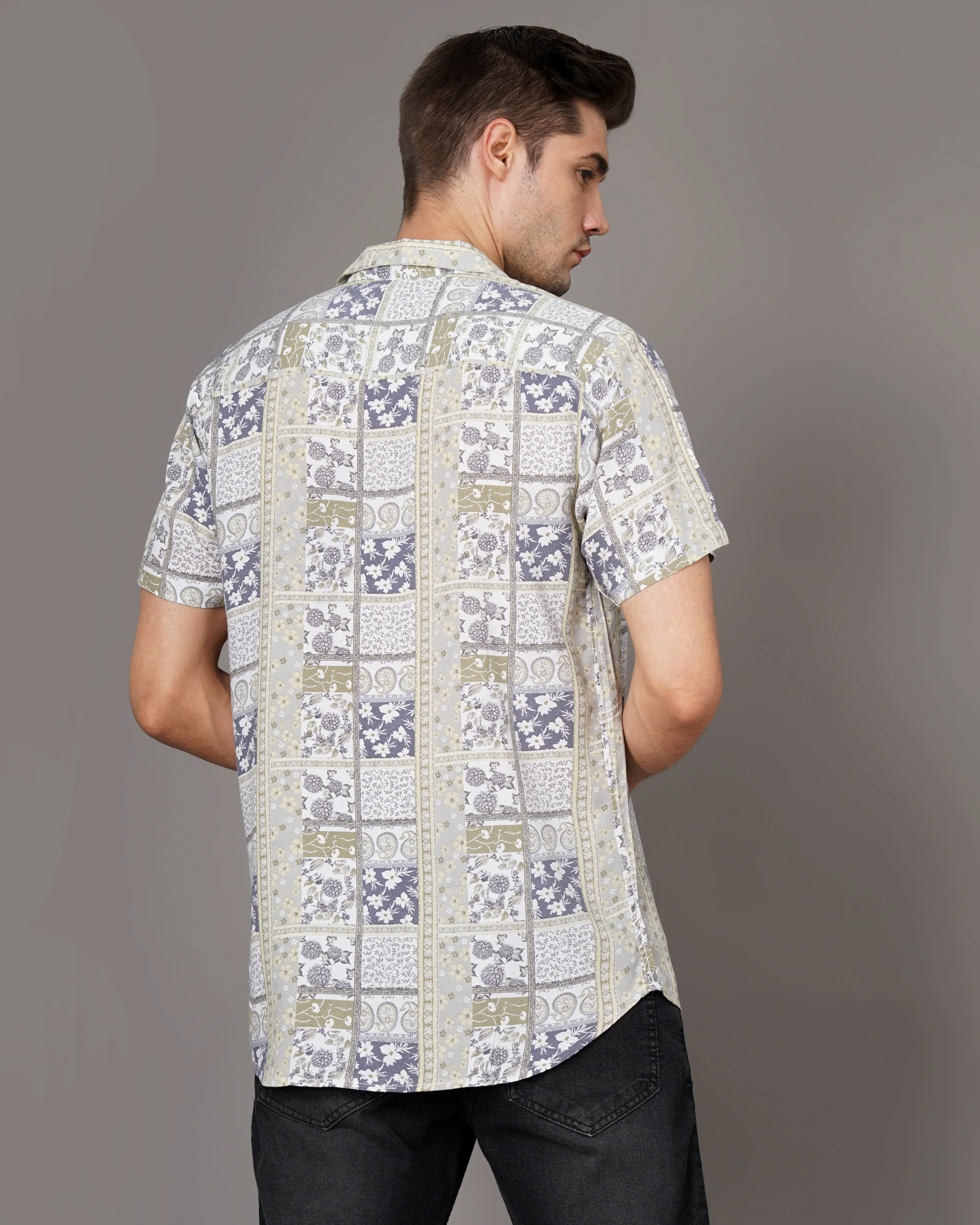 Men Bandana Yellow Shirt - Image 3
