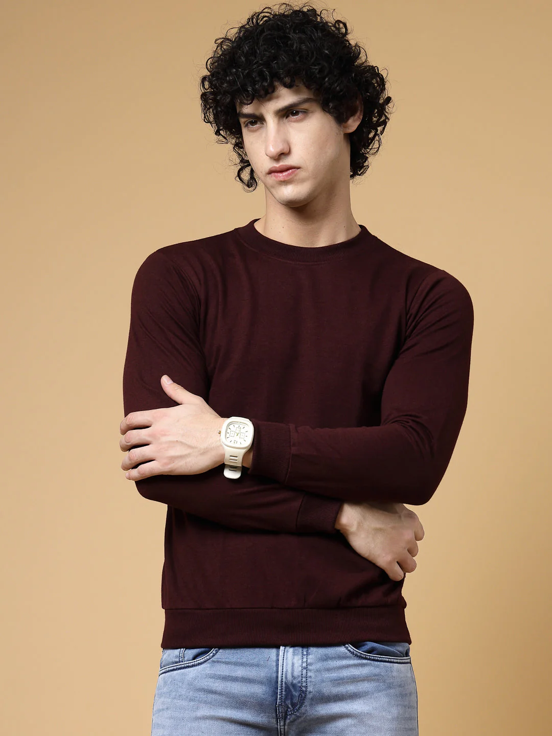 Men Basic Terry Sweatshirt - Image 2