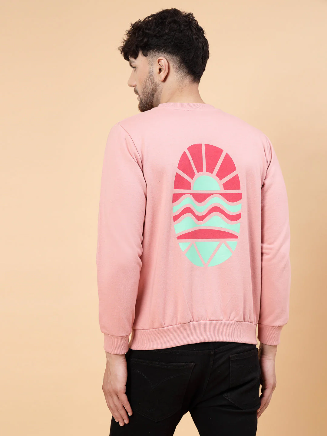 Men Beachscape Fleece Sweatshirt - Image 2