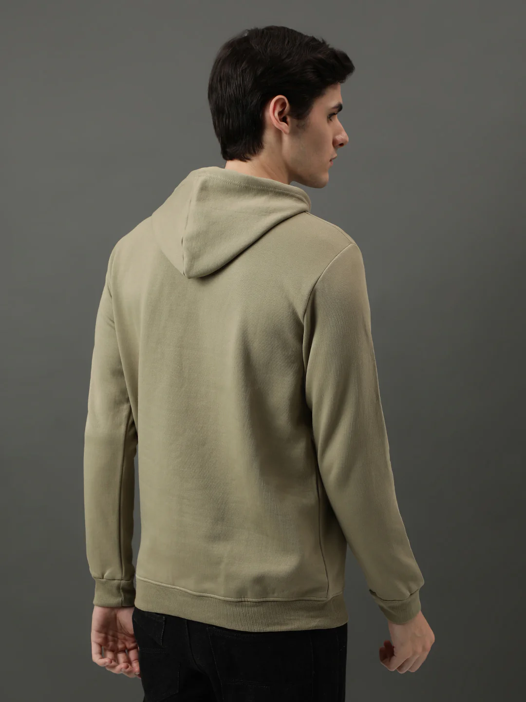 Men Beige Captain America Printed Hoodie - Image 2