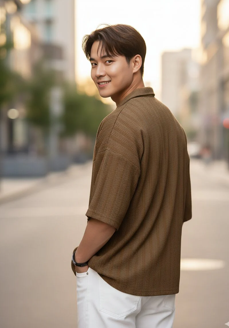 Men Beige Casual Shirt - Image 2