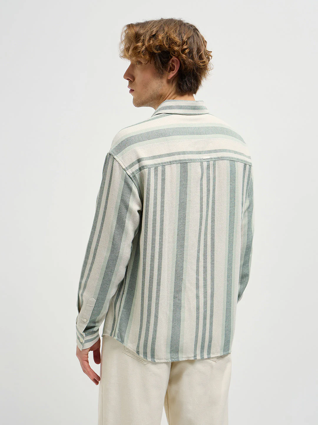 Men Beige Casual Shirt - Image 2