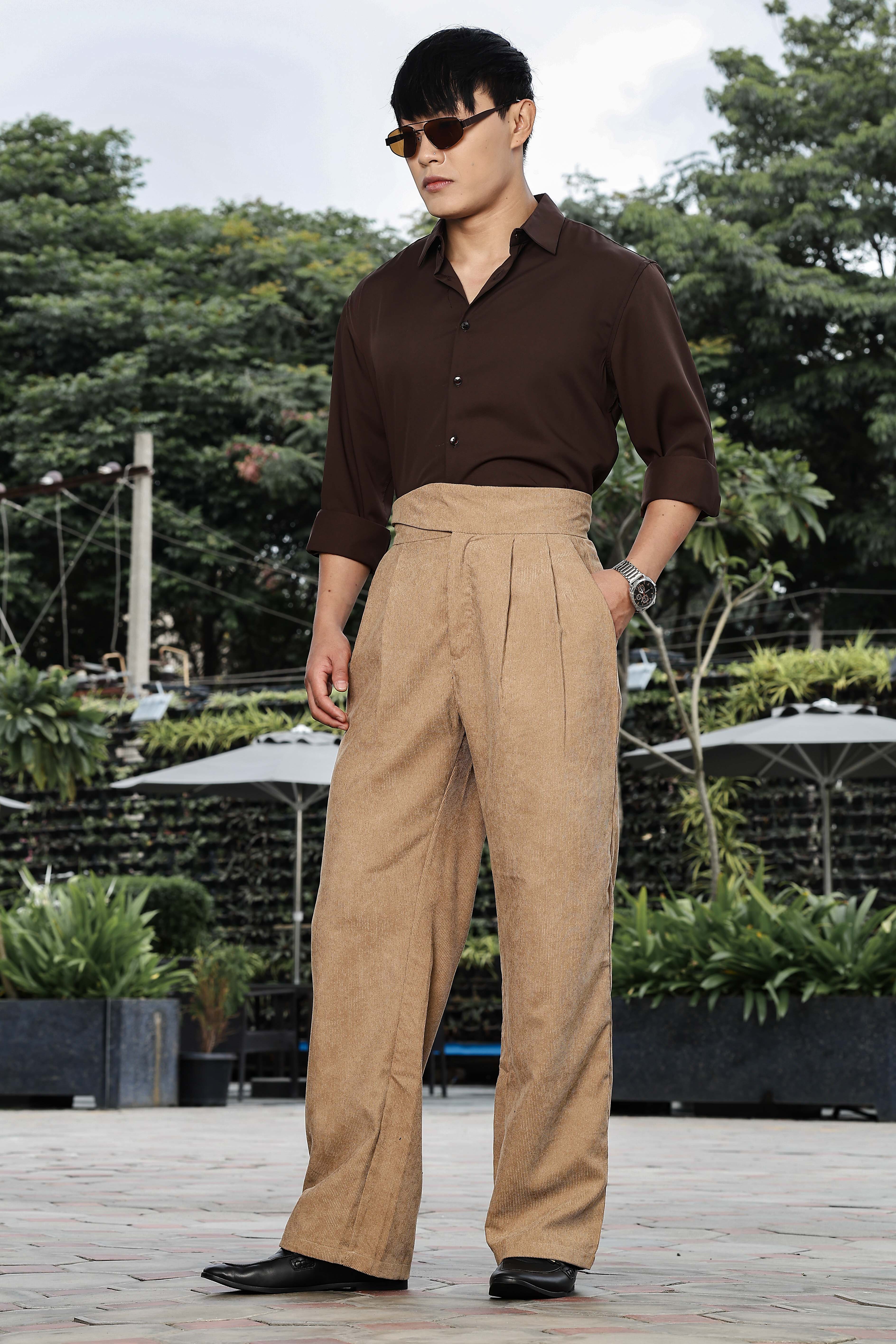 Men Corduroy Gurkha Trousers - Image 10
