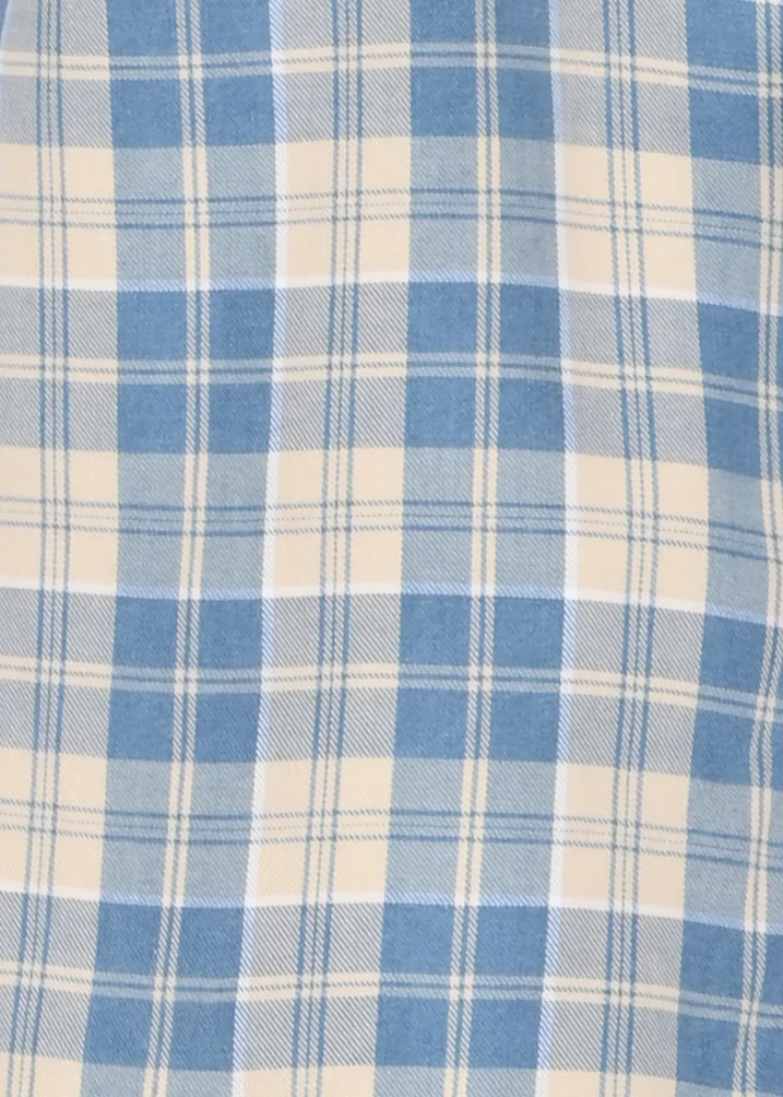Men Indigo Dyed Checked Shirt - Image 6
