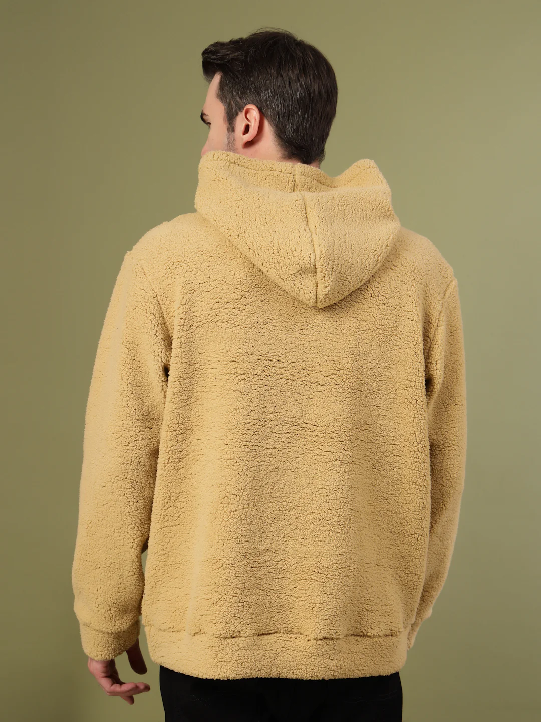 Men Beige Oversized Sweatshirt - Image 2