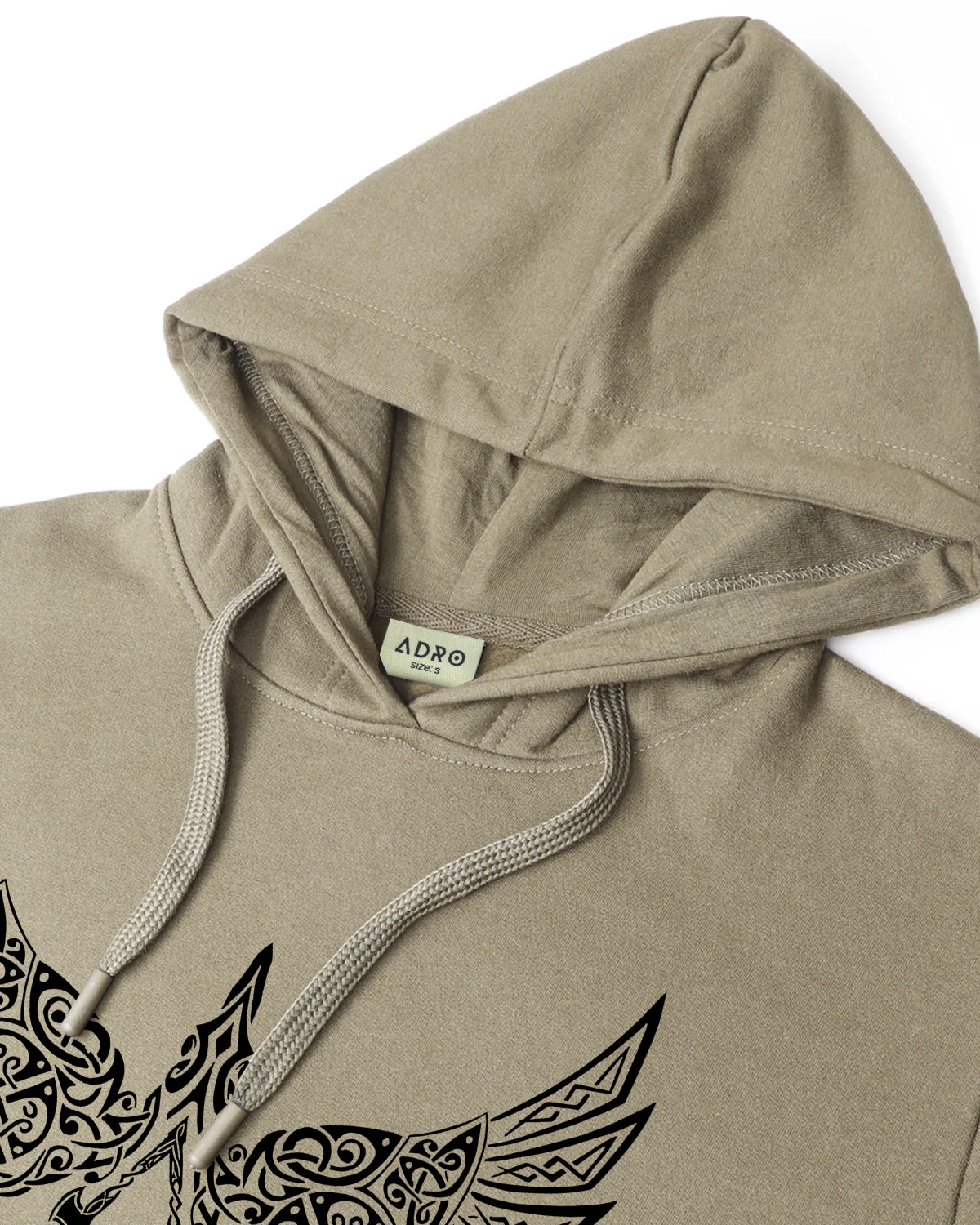 Men Beige Printed Hoodie - Image 5