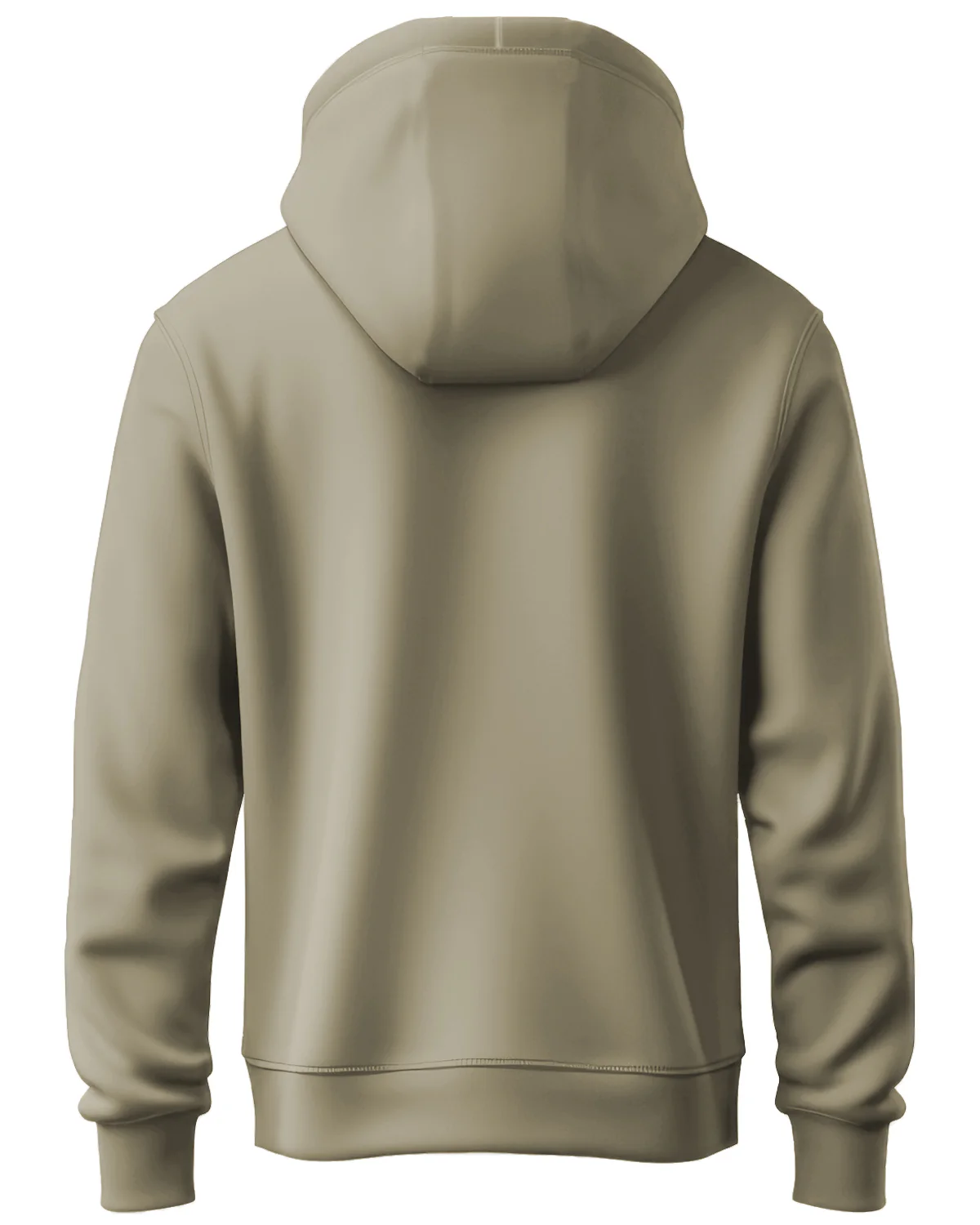 Men Beige Printed Hoodie - Image 3