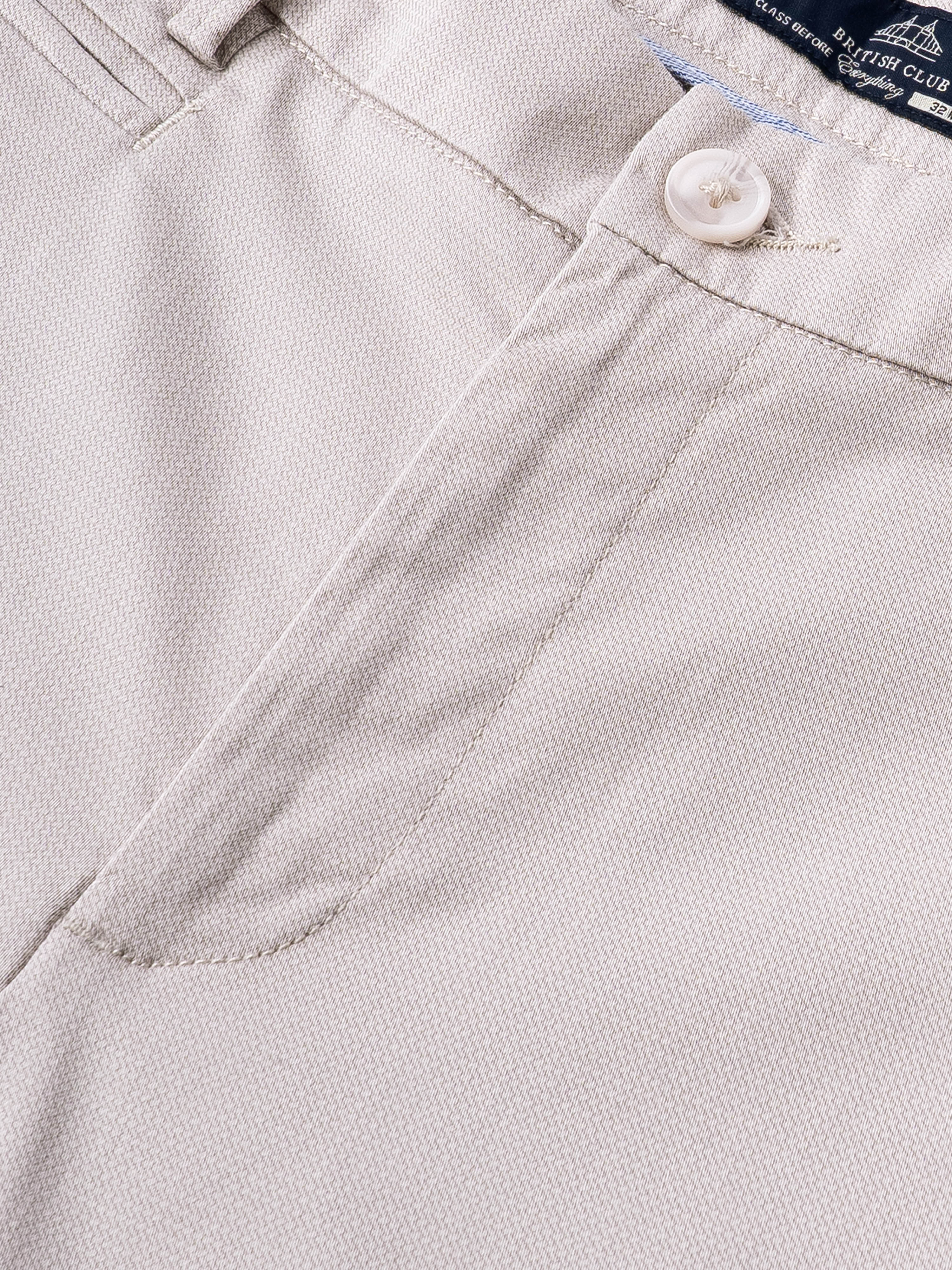 Men Beige Smart Slim Fit Chinos - Image 7