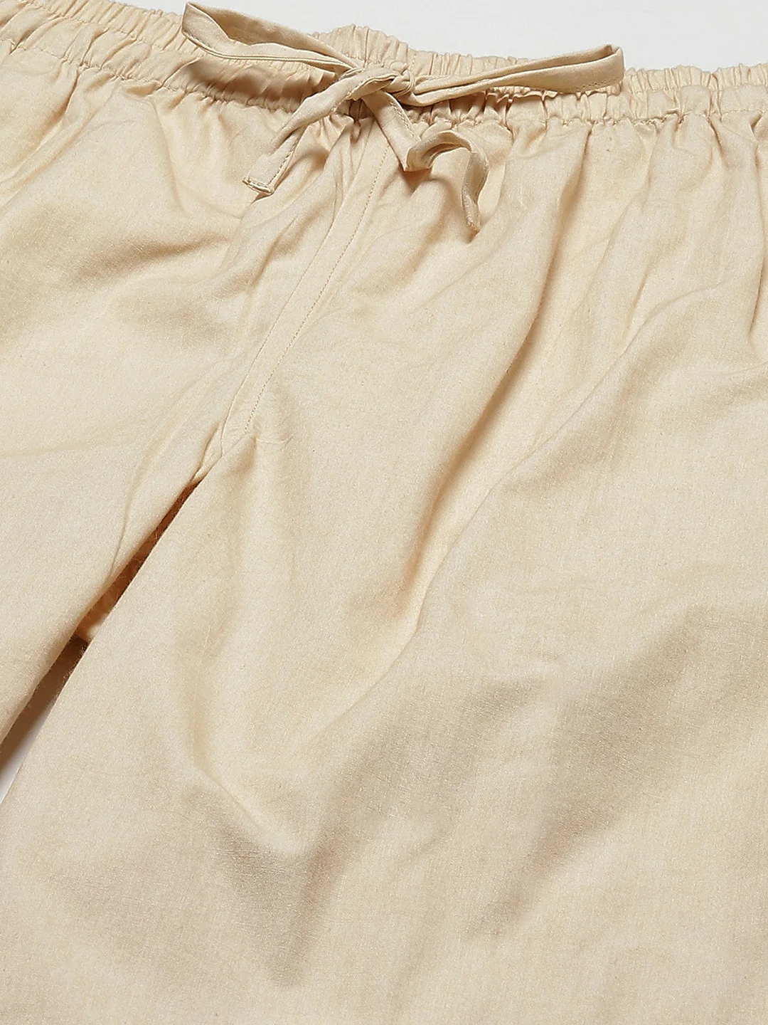 Men Beige Solid Pyjamas - Image 5