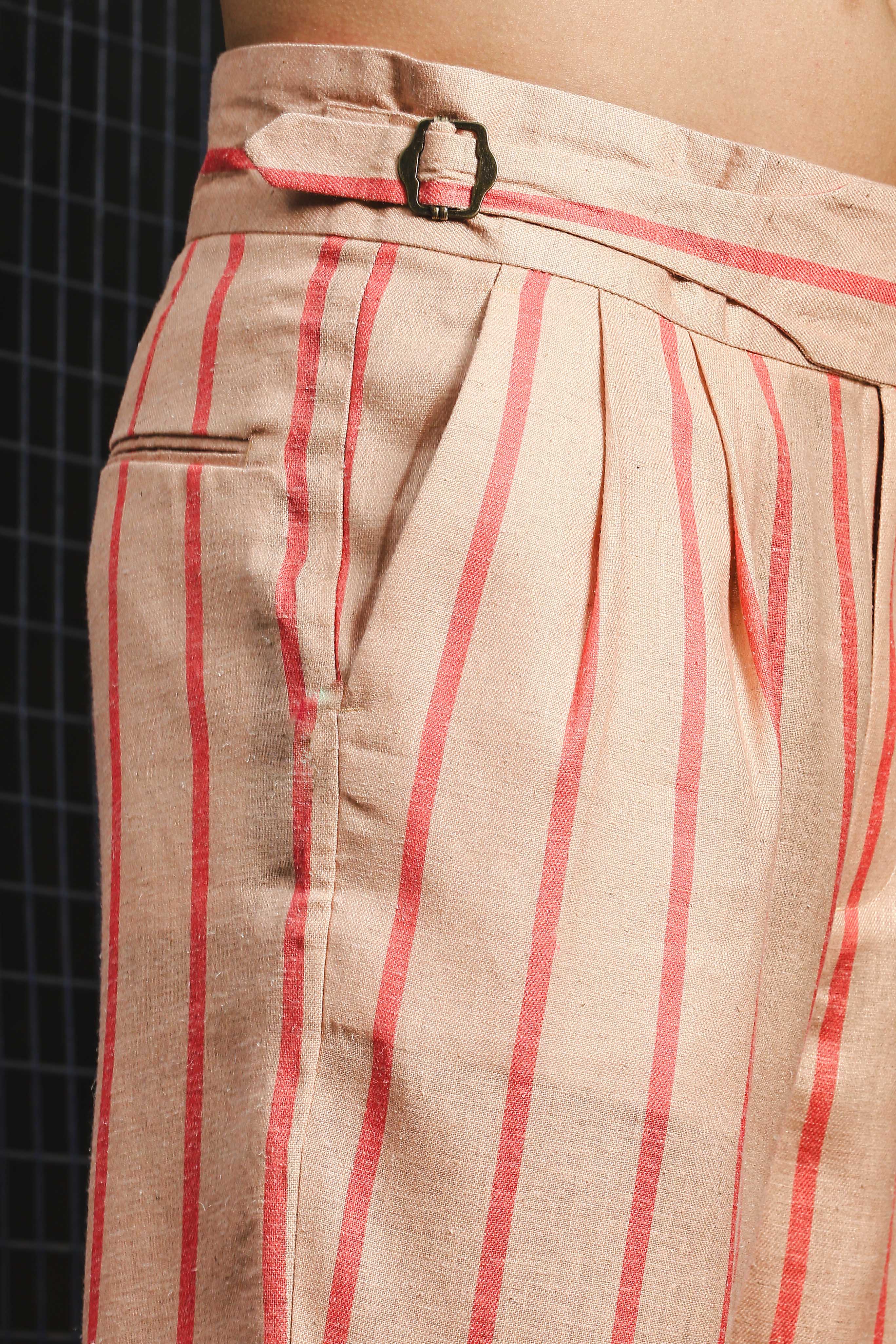 Men Striped Gurkha Trousers - Image 5