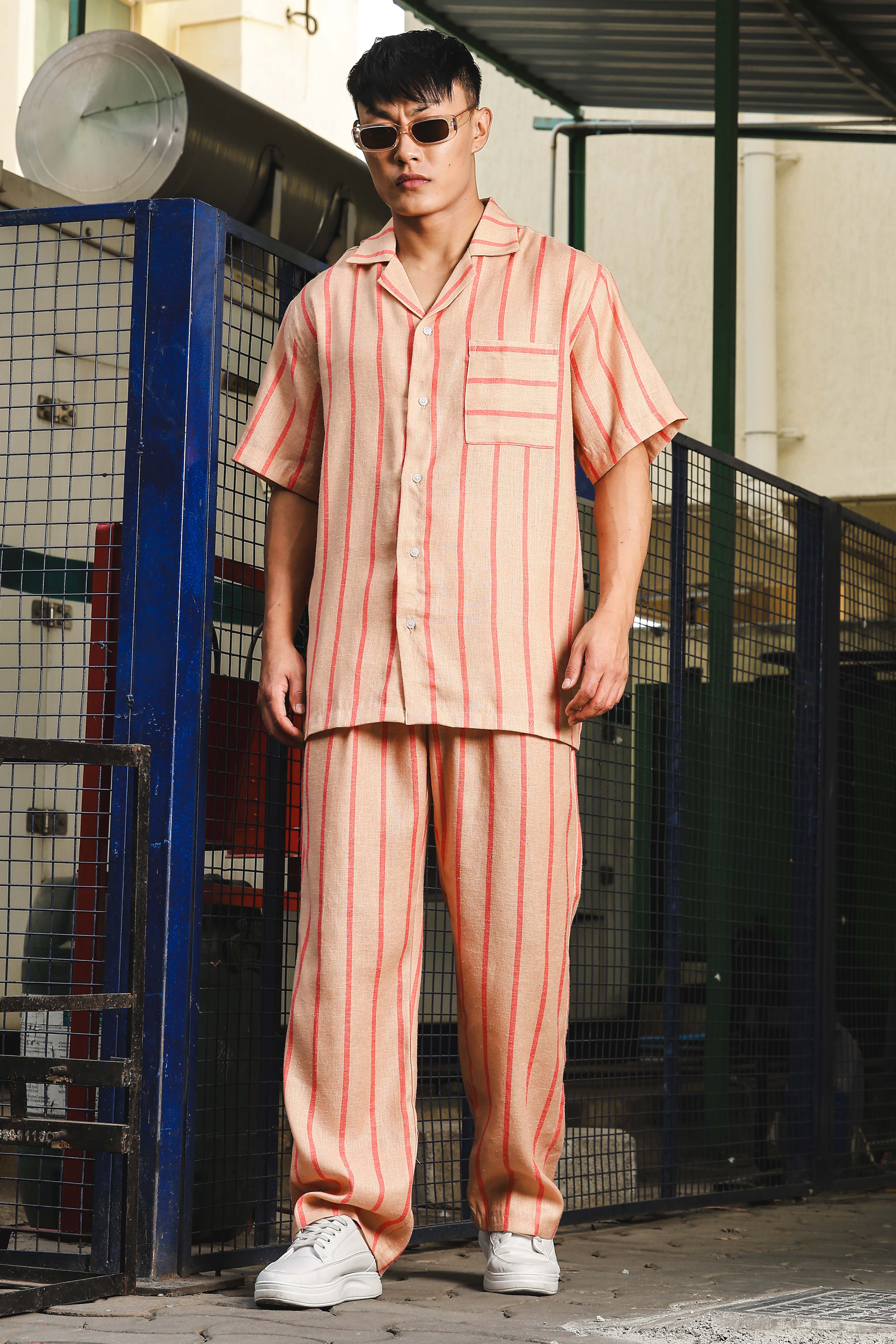 Men Striped Gurkha Trousers - Image 6