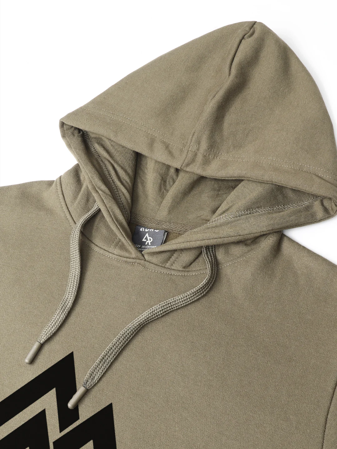 Men Beige Printed Hoodie - Image 3