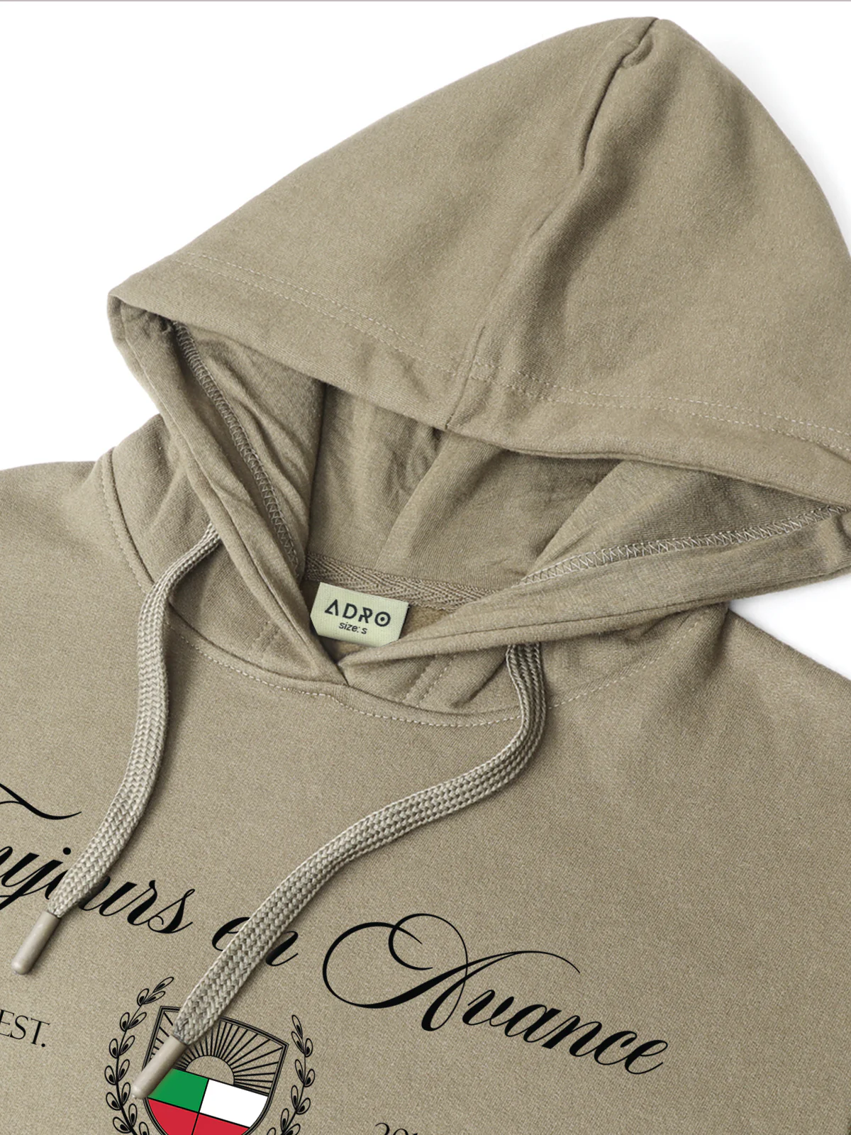 Men Beige Printed Hoodie - Image 6
