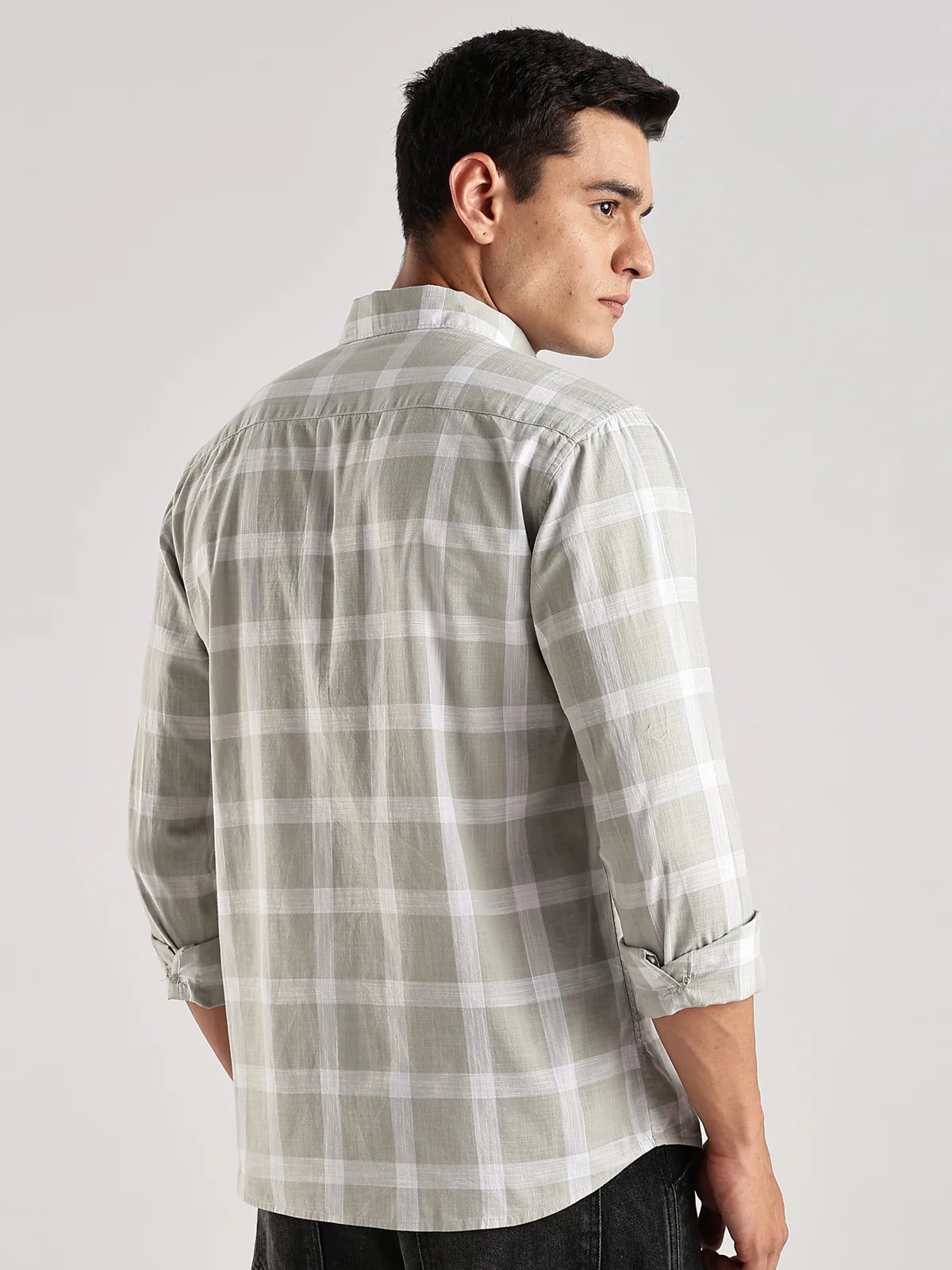 Men Beige Casual Shirt - Image 3