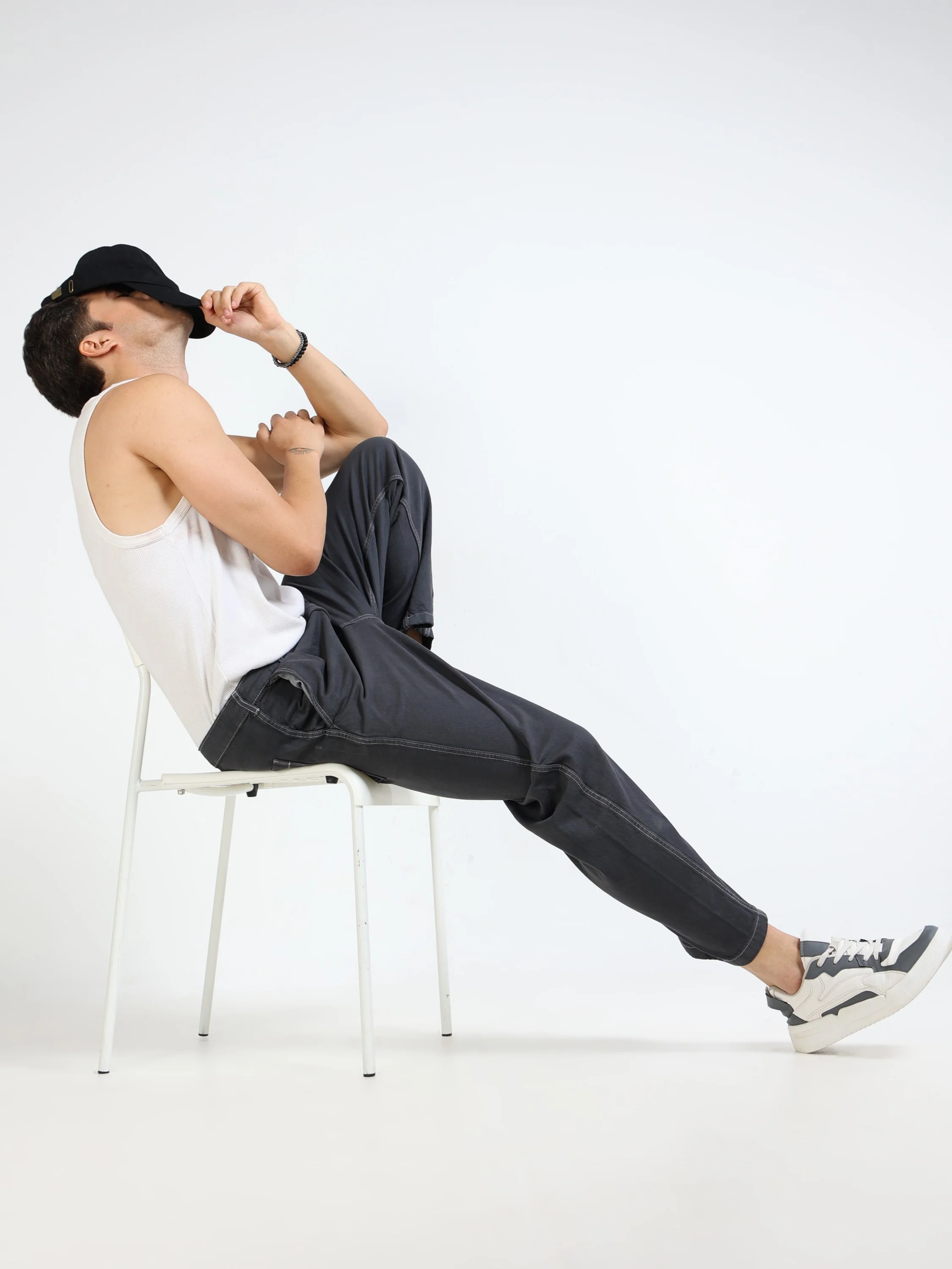 Men Black Baagy Fit Denim - Image 7