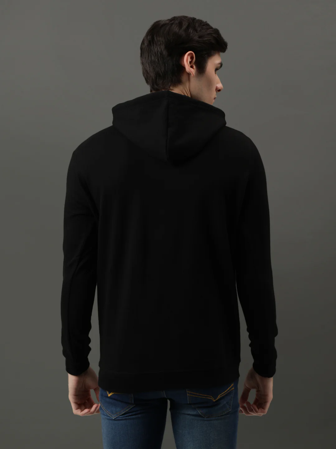 Men Black Captain America Printed Hoodie - Image 3