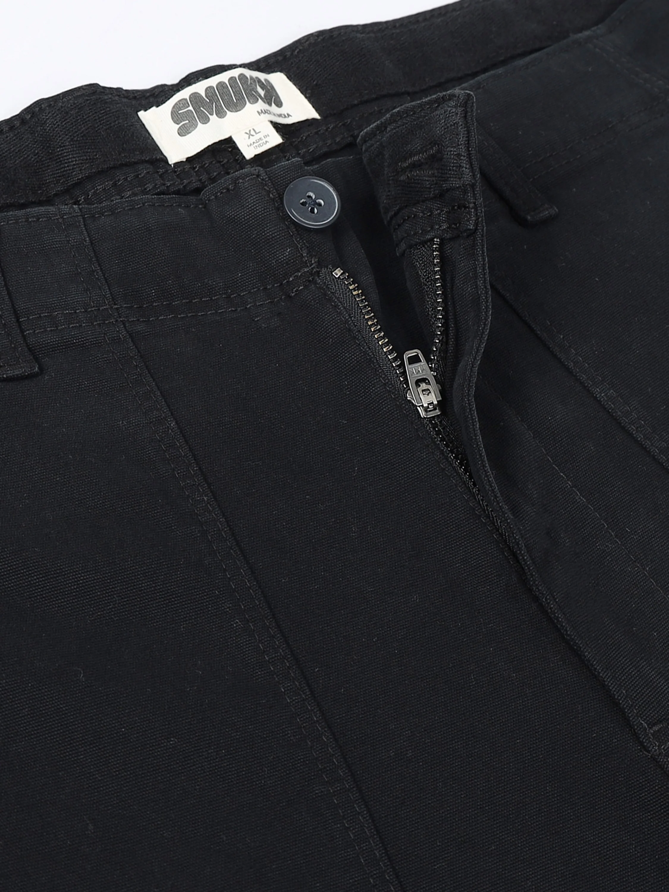 Men Black Carpenter Cargo Pants - Image 5
