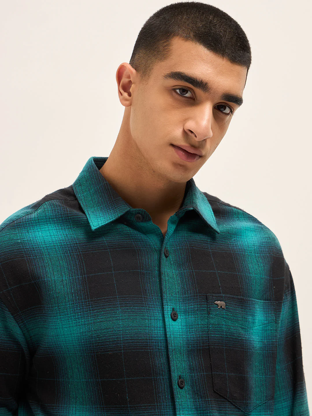 Men Black Casual Shirt - Image 5