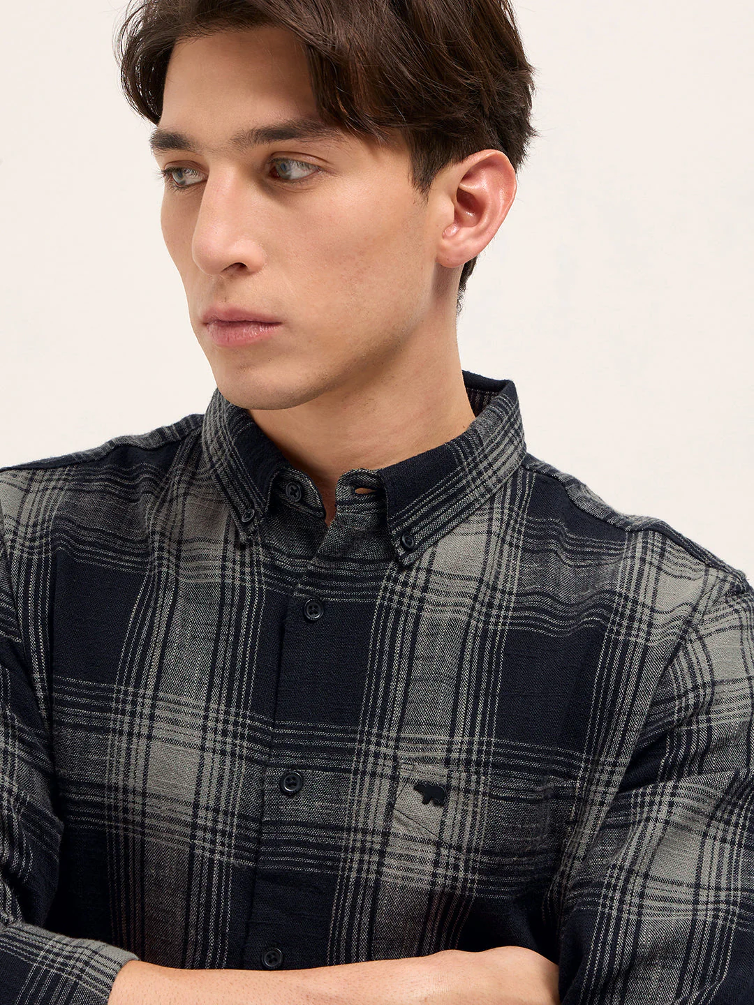 Men Black Casual Shirt - Image 5