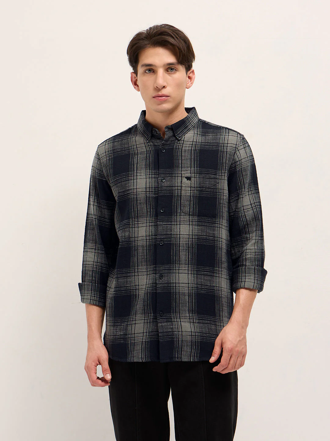 Men Black Casual Shirt - Image 6