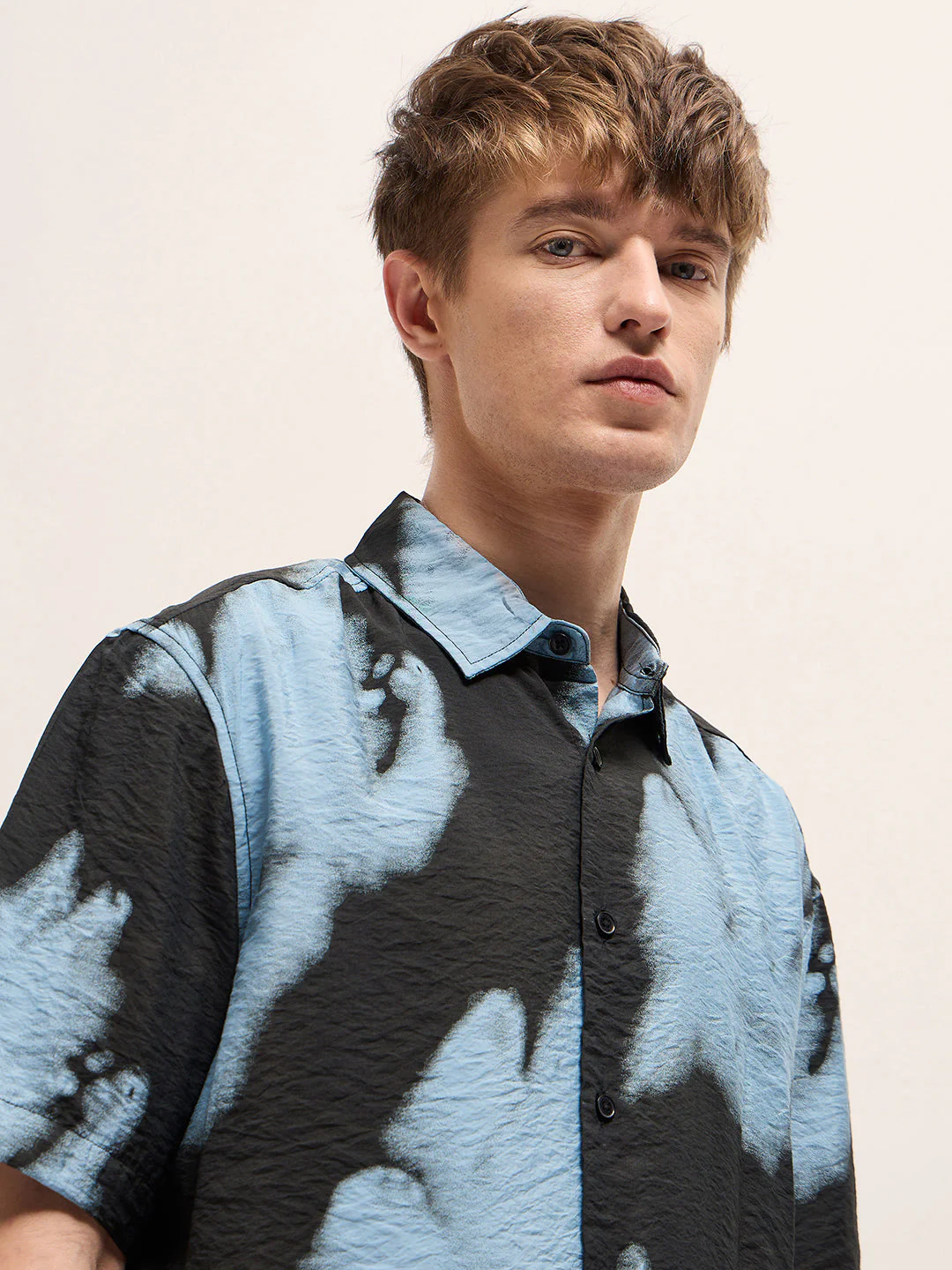 Men Black Casual Shirt - Image 5