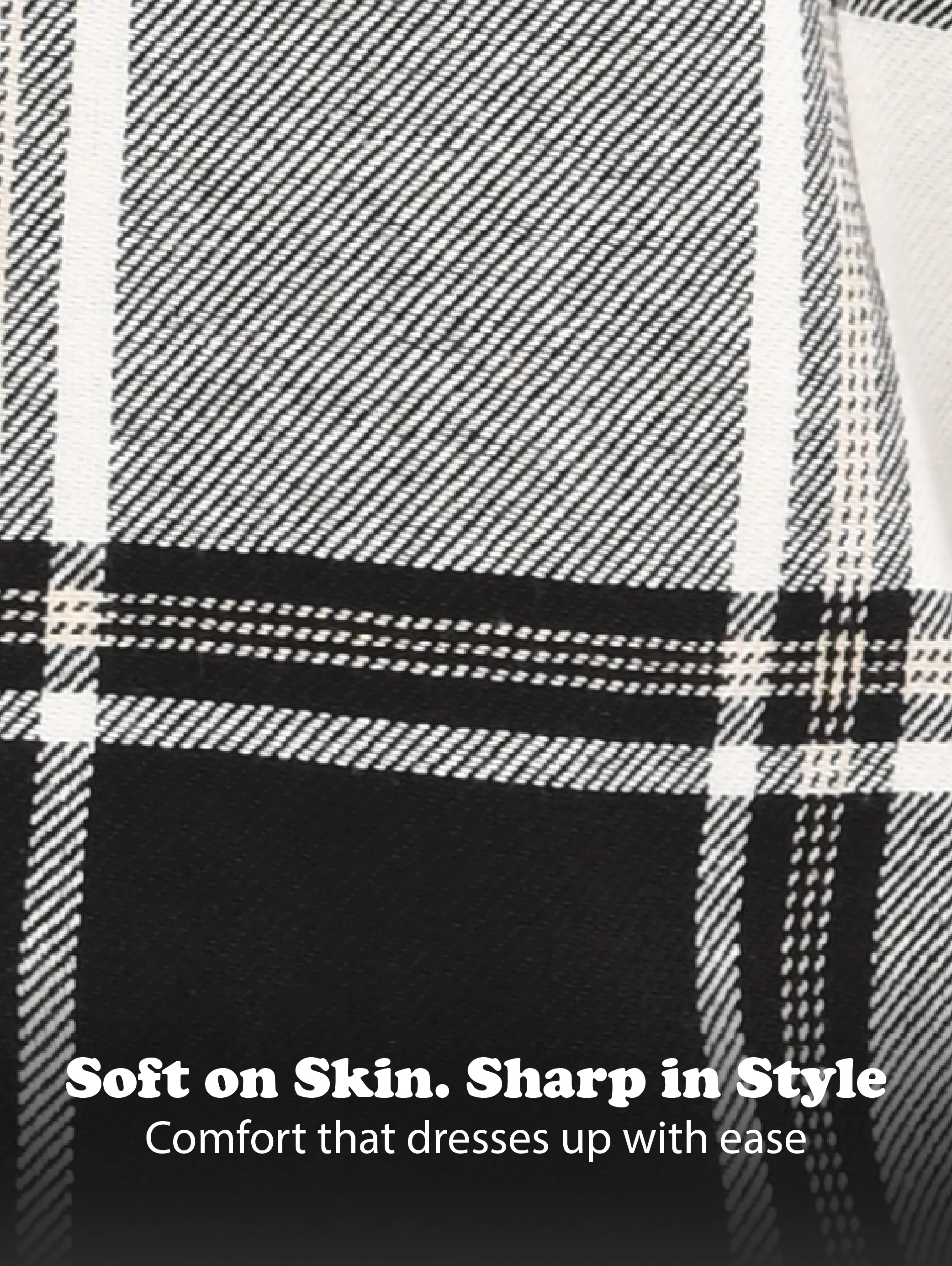 Men Black Classic Checked Shirt - Image 12