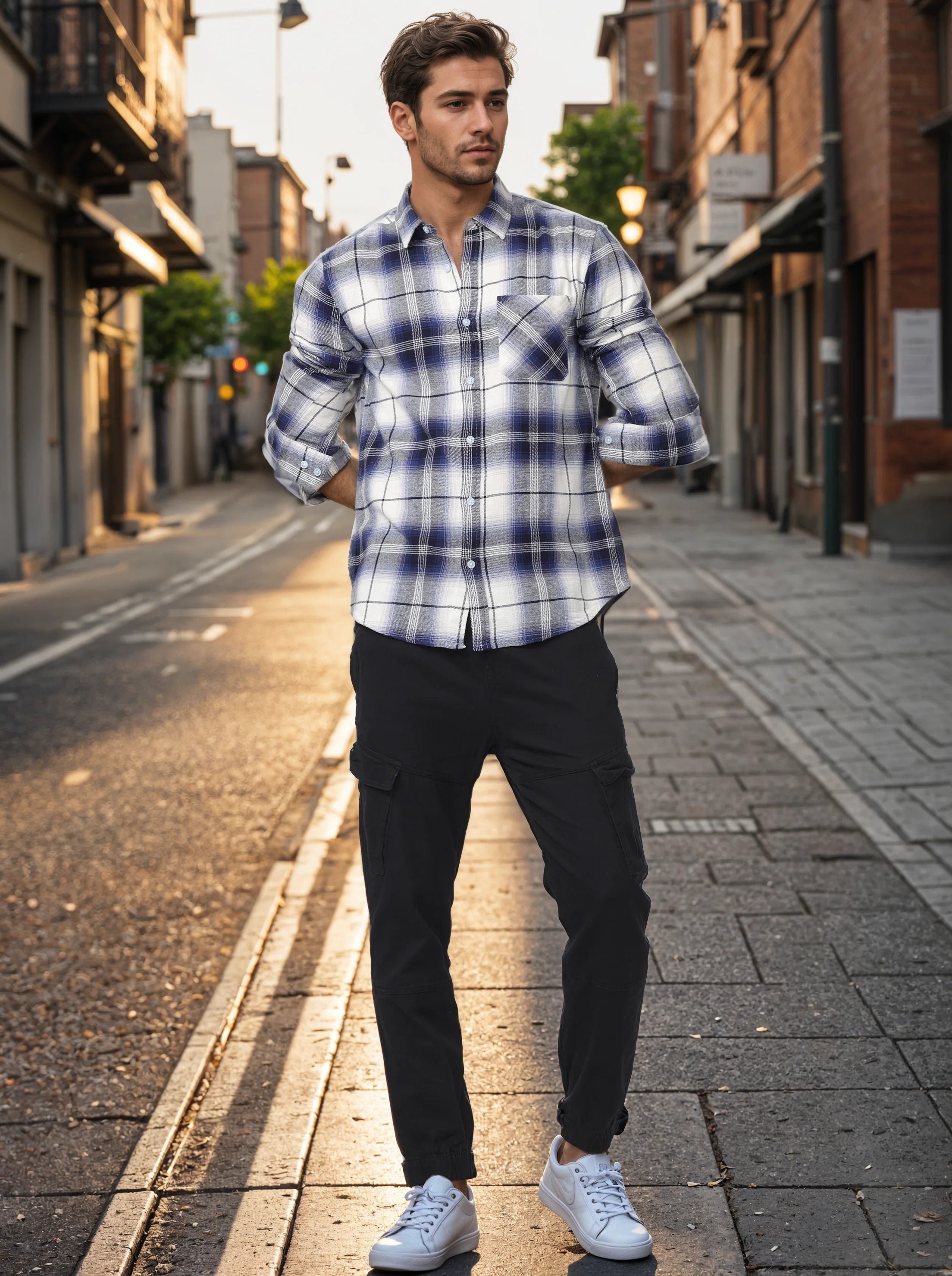 Men Black Comfort Fit Joggers - Image 4