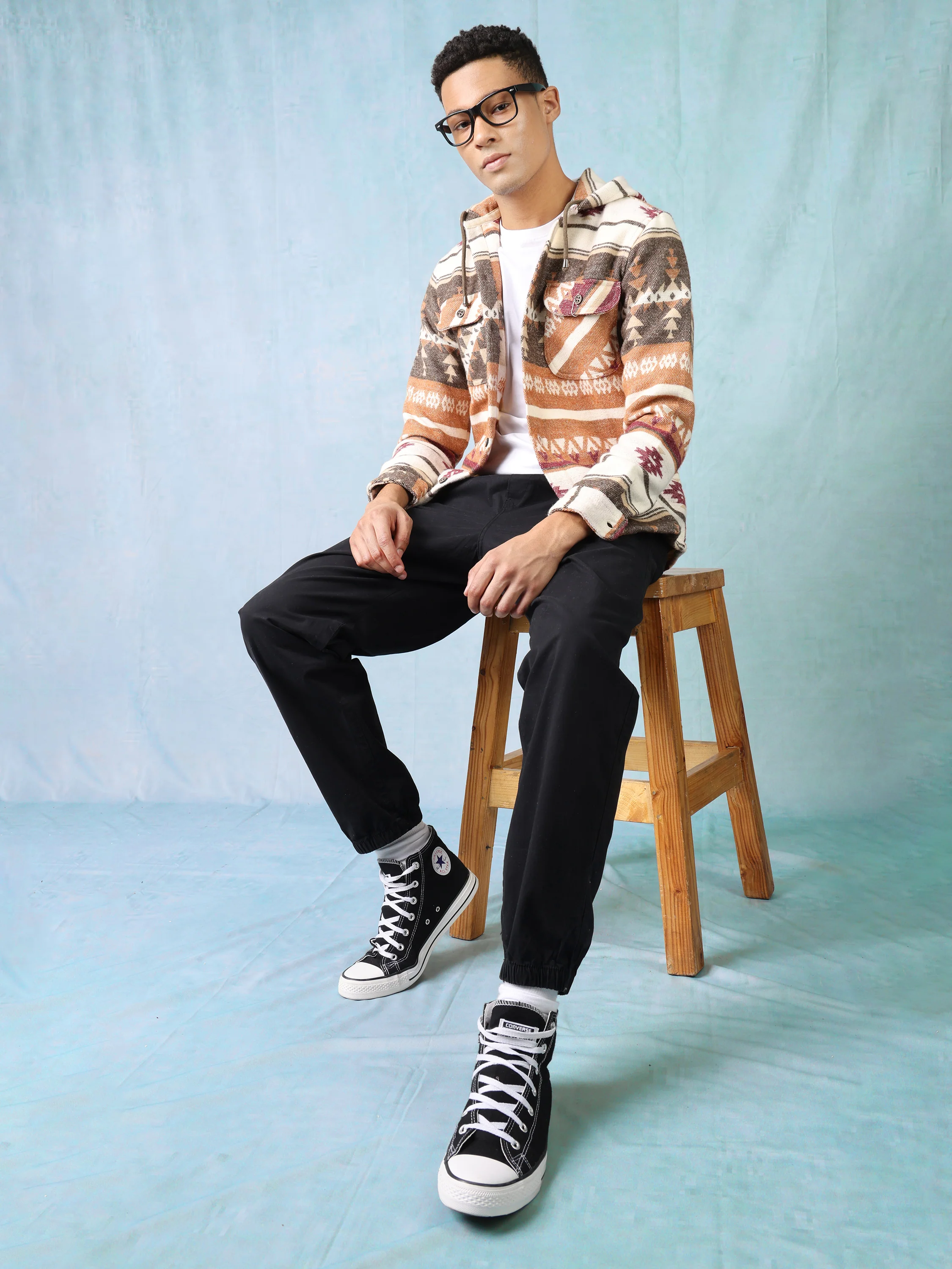 Men Black Comfort Fit Joggers - Image 2