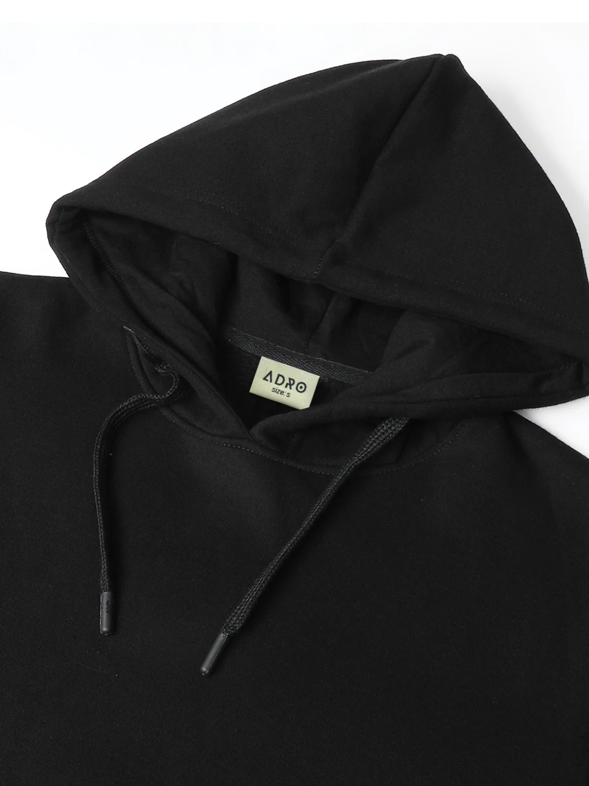 Men Black Cotton Fleece Printed Hoodie - Image 5