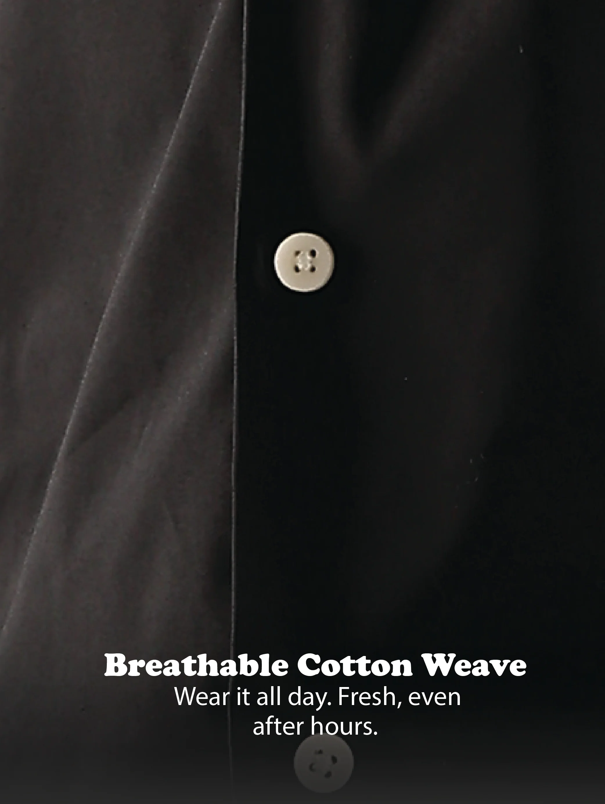 Men Black Cotton Slim Fit Shirt - Image 11