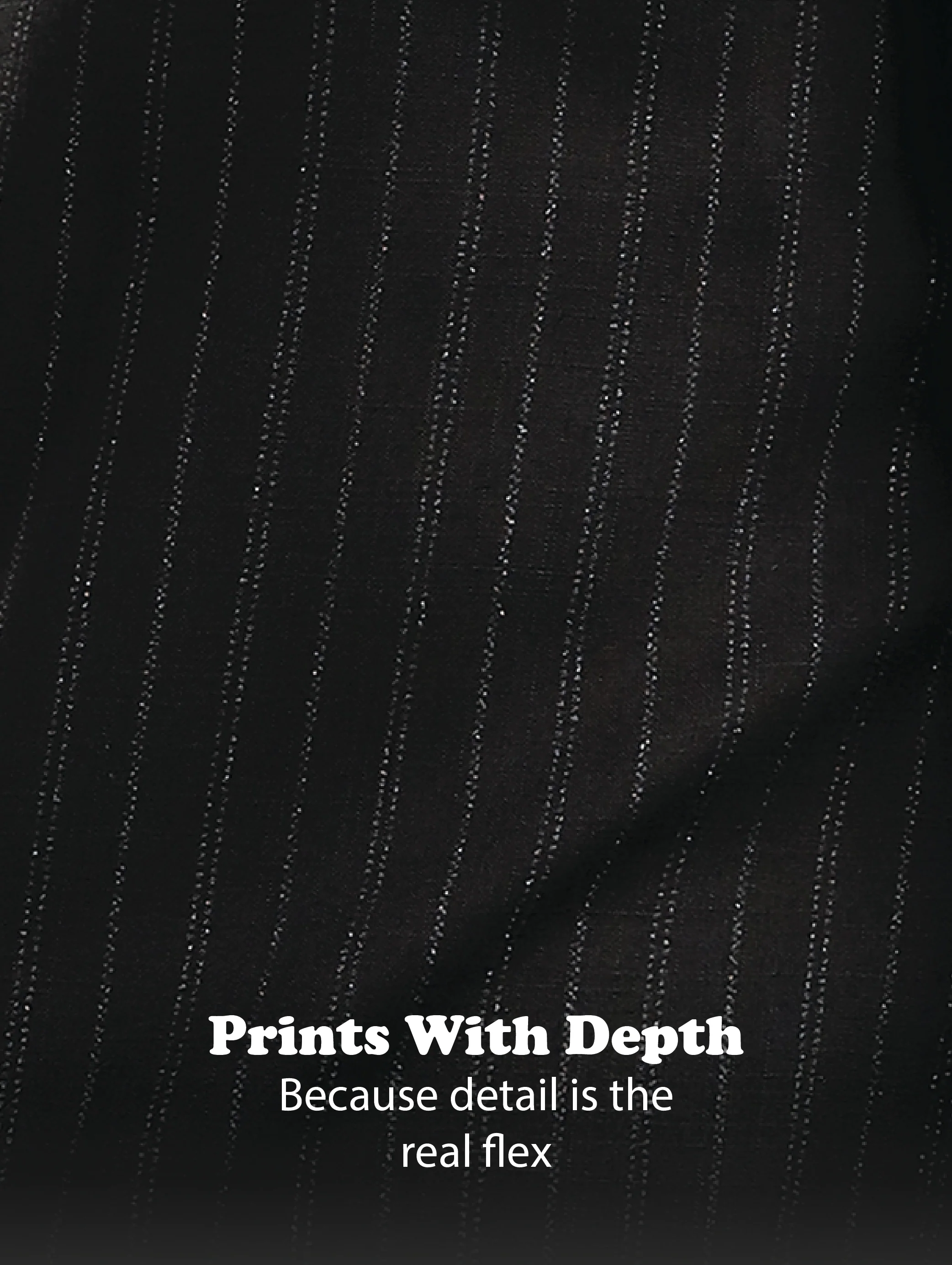 Men Black Cotton Slim Fit Striped Glitter Shirt - Image 14