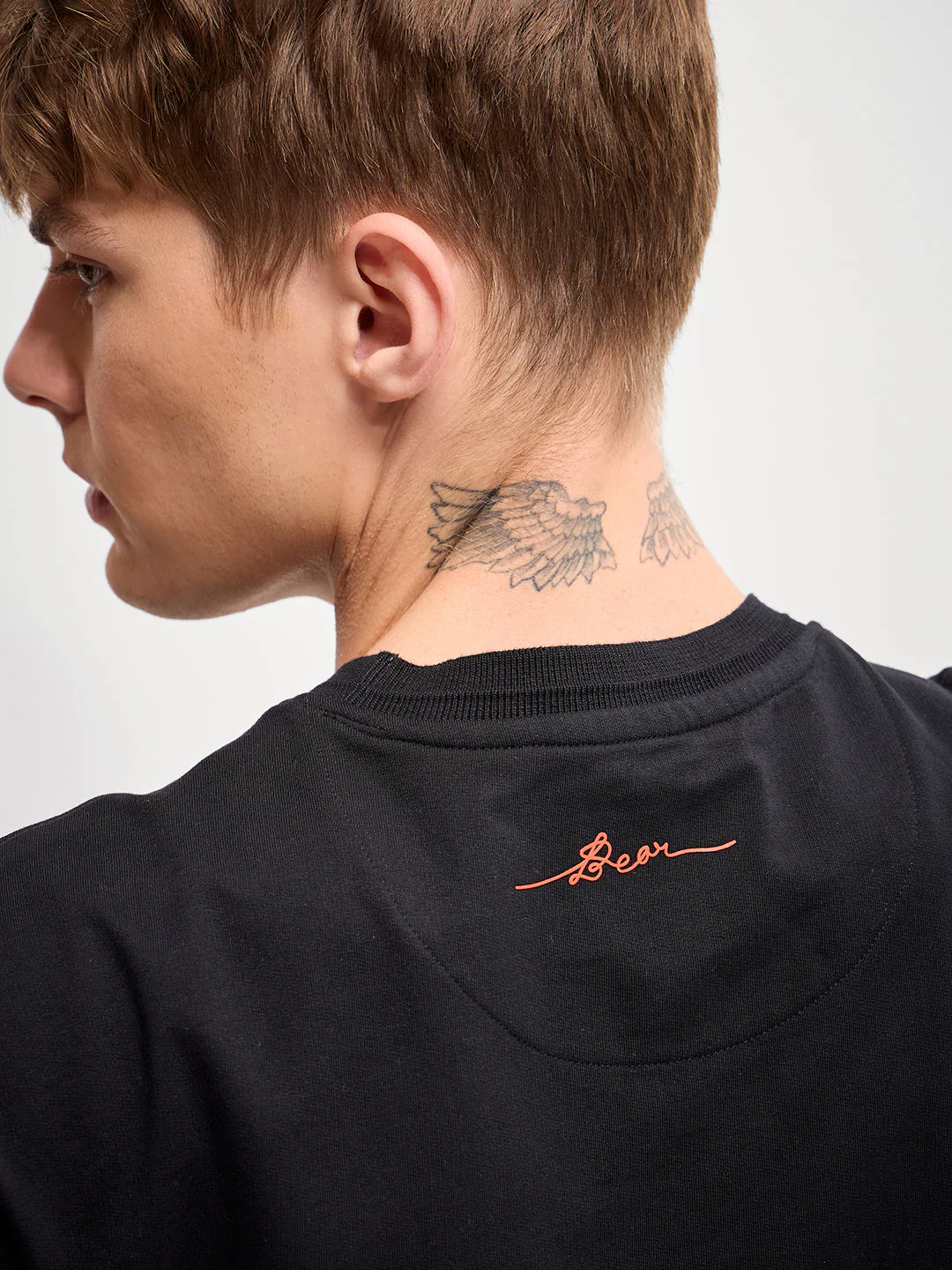Men Black digital print Crew Neck T-Shirt - Image 6