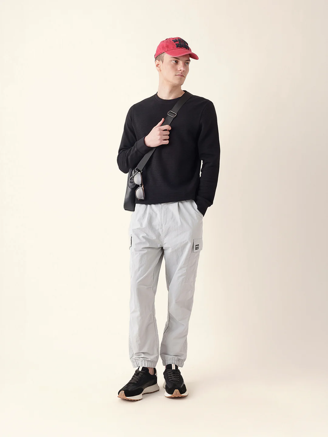 Men Black Full Sleeve Regular T-Shirt - Image 8
