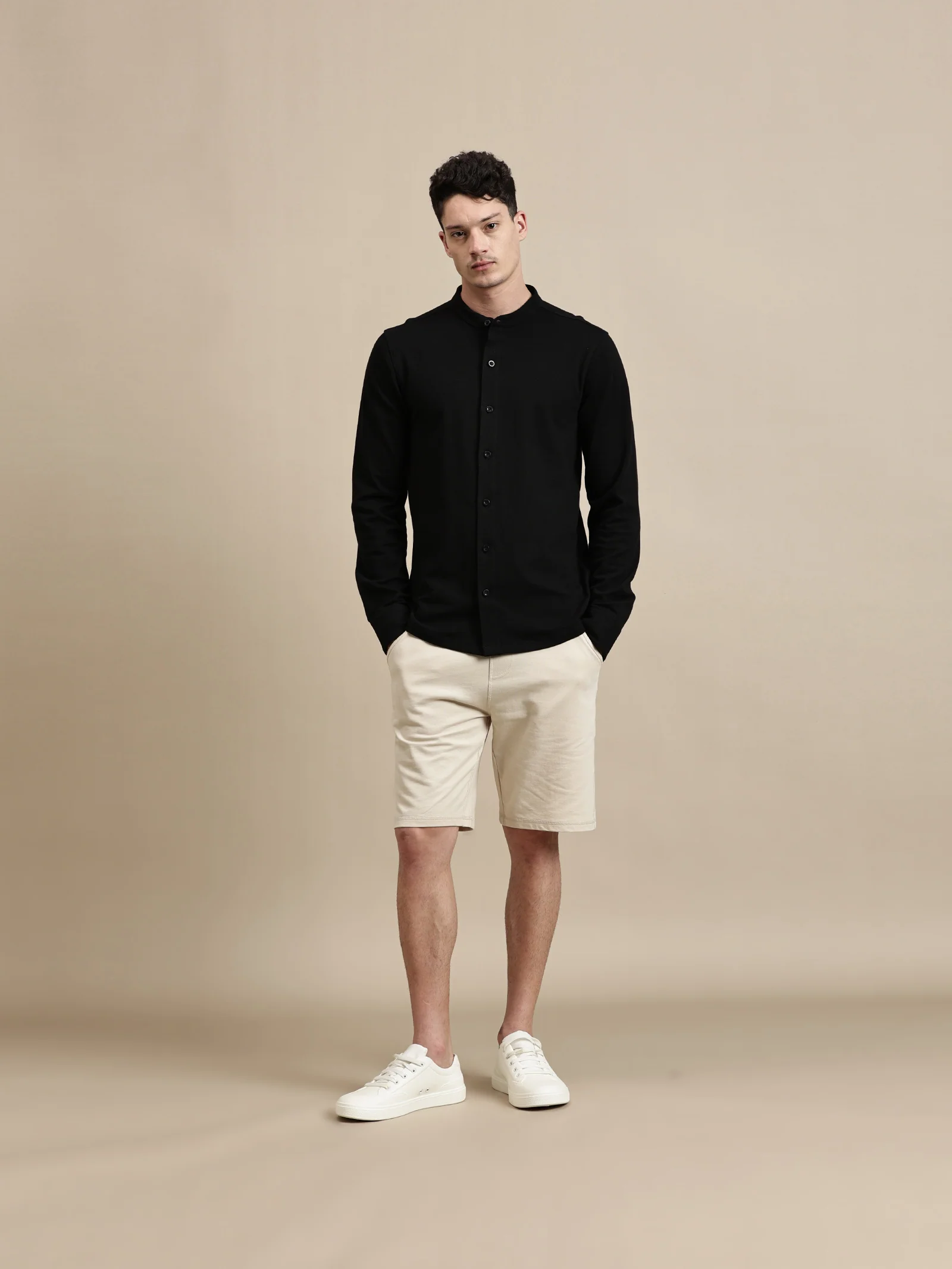 Men Black Full Sleeve Shirt - Image 2
