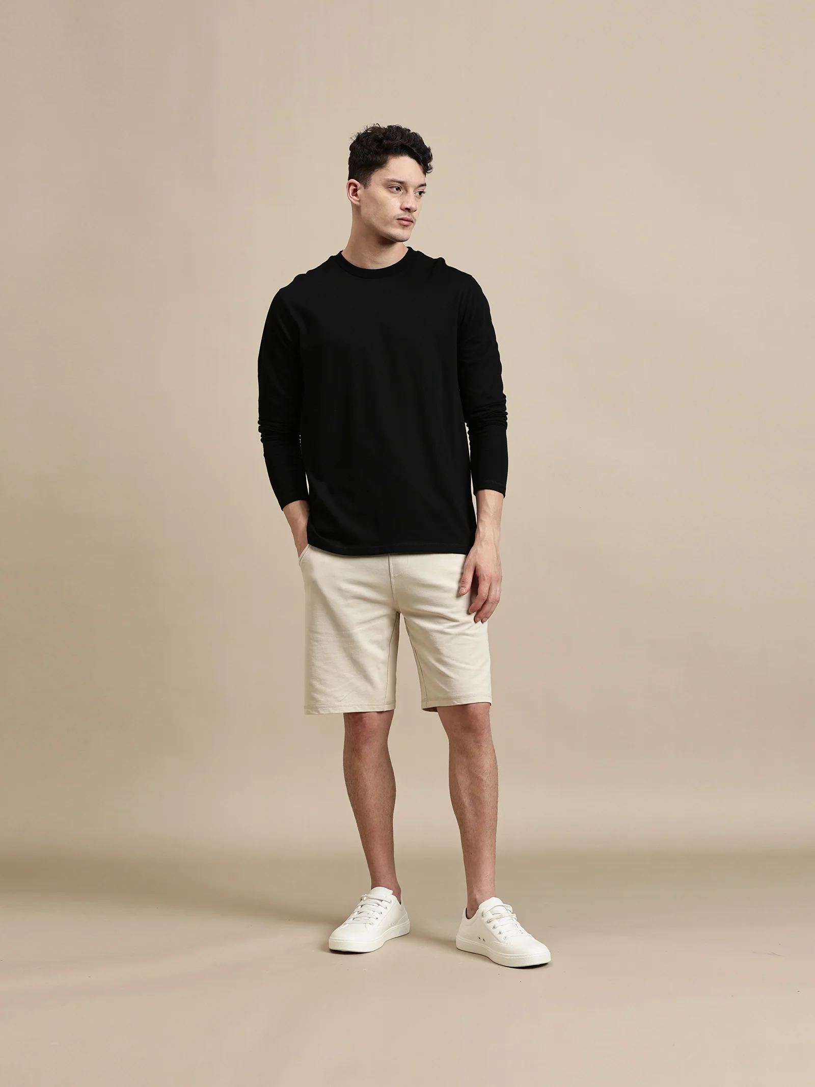Men Black Full Sleeve T-Shirt - Image 5