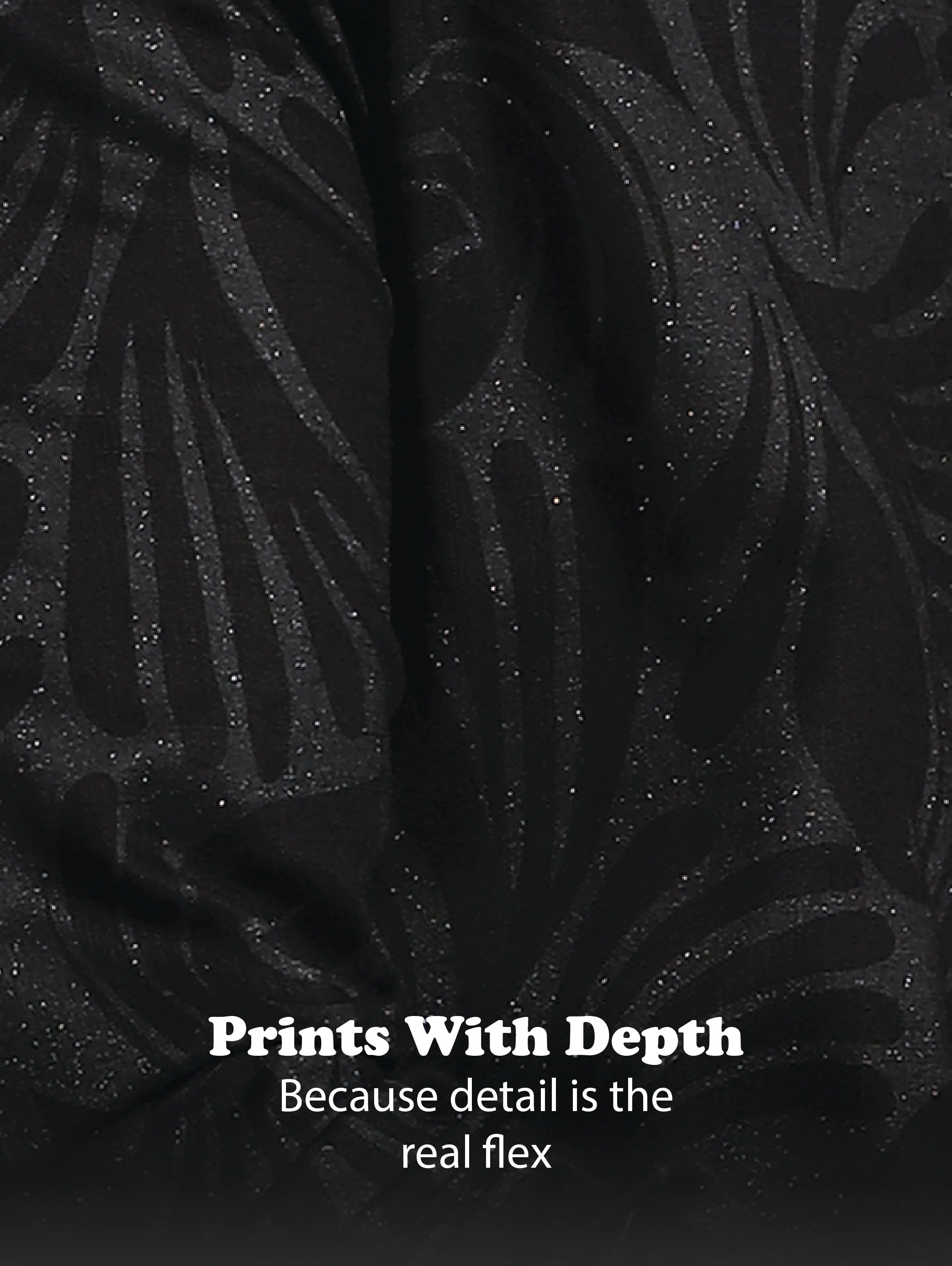 Men Black Glitter print festive wear - Image 14