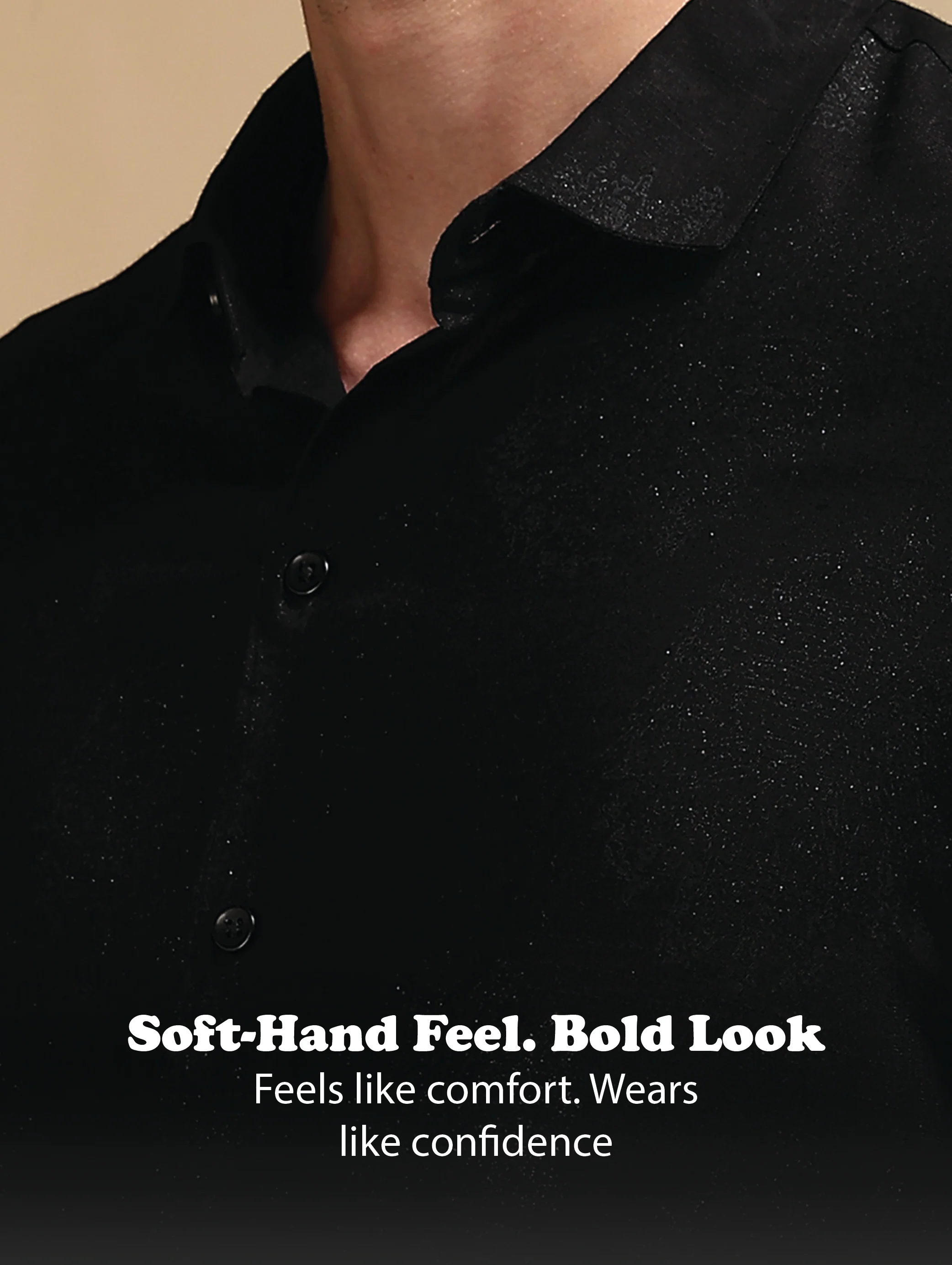 Men Black Glitter print festive wear - Image 12
