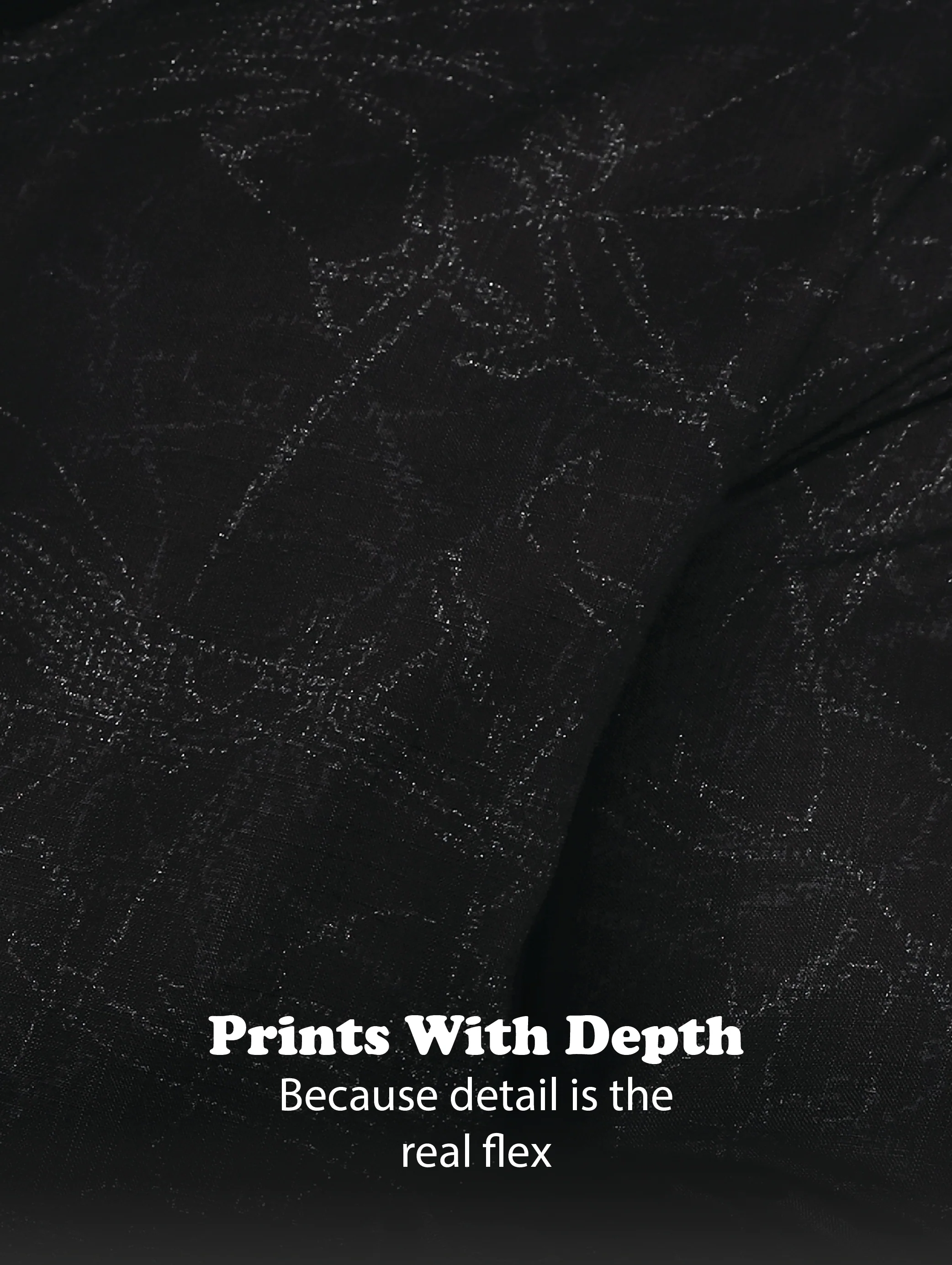 Men Black Glitter print festive wear - Image 12