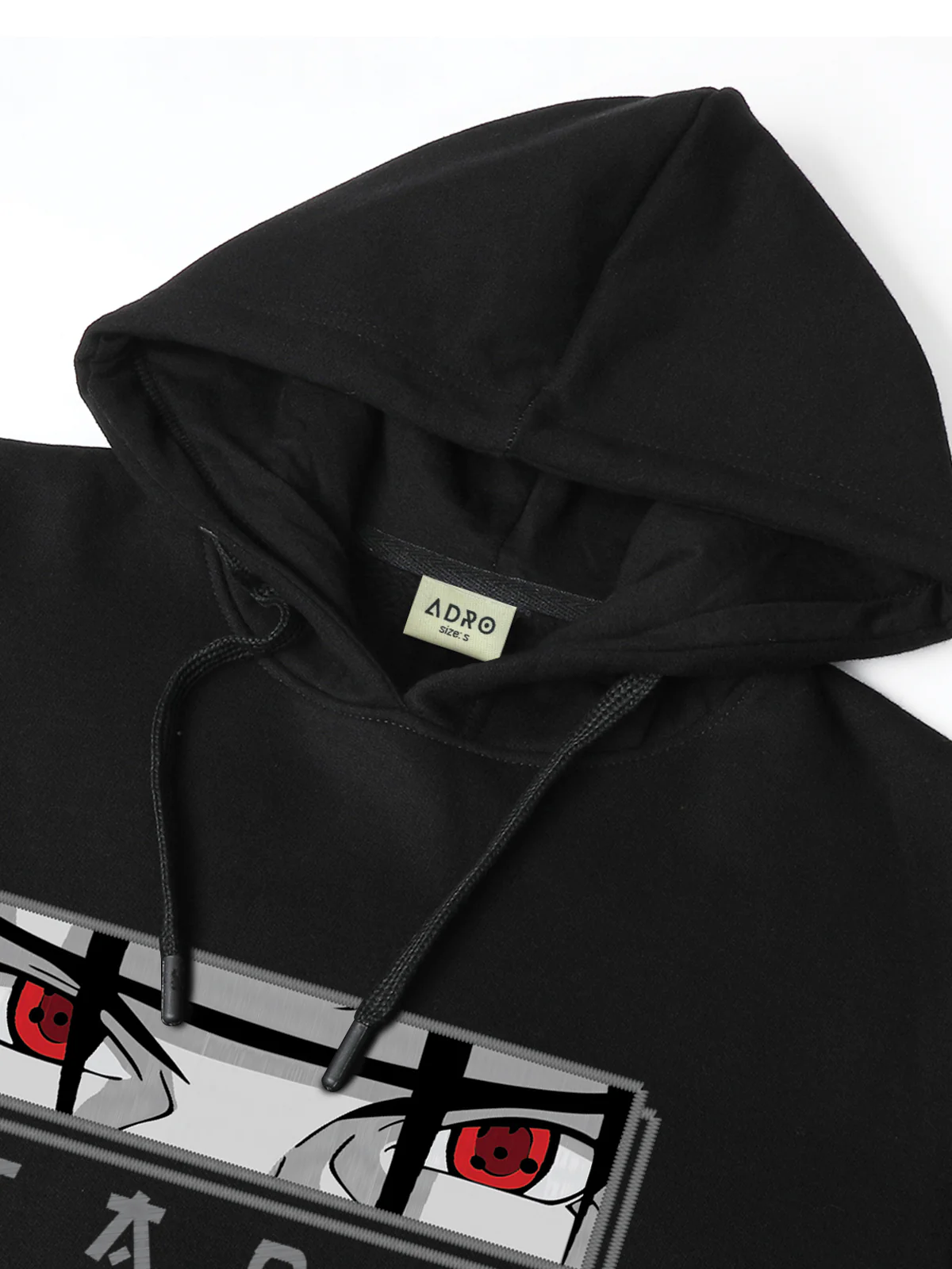 Men Black Itachi Uchiha Printed Hoodie - Image 6