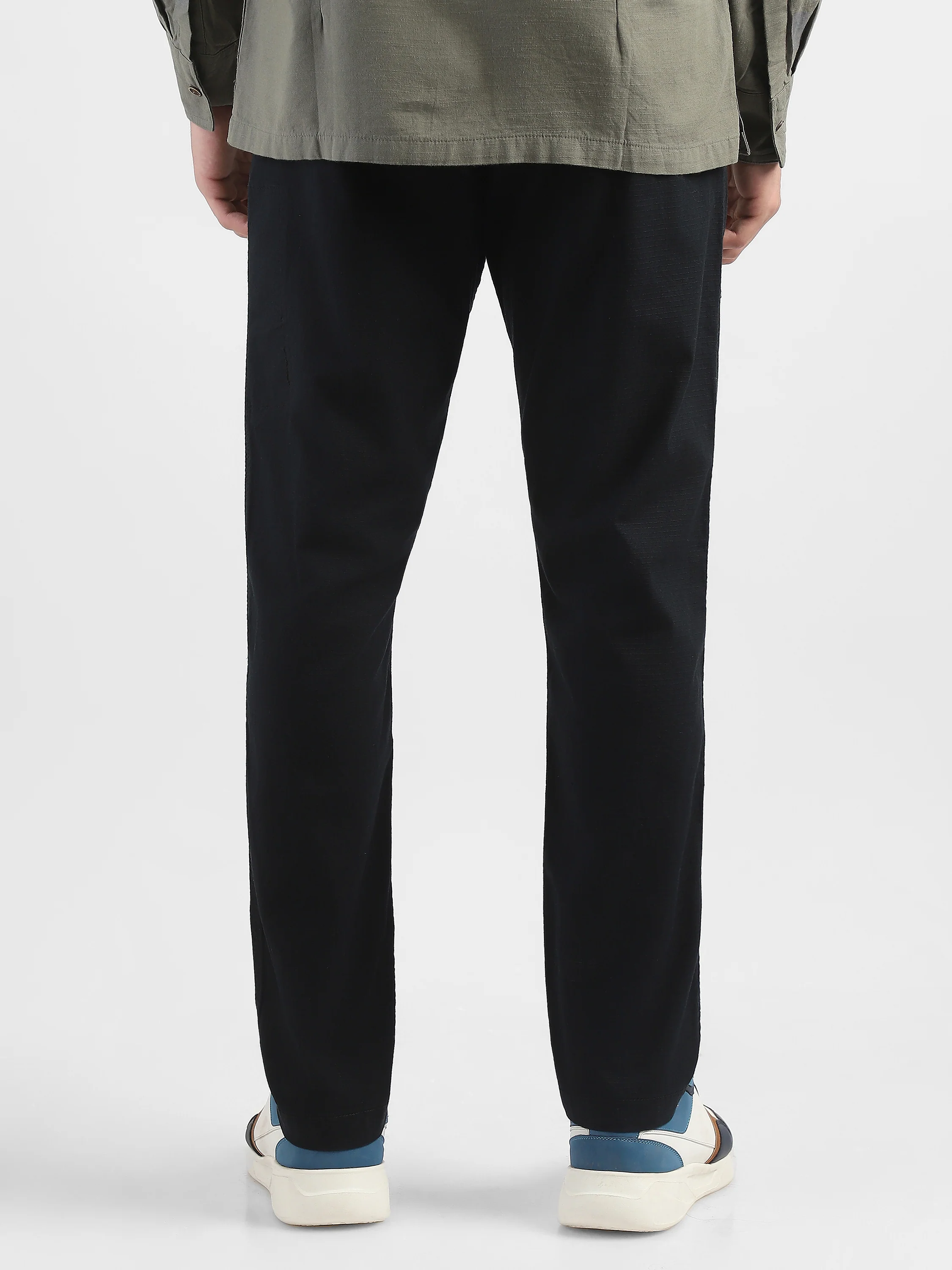 Men Black Jogger with 5 Pockets Elasticated Waist - Image 4