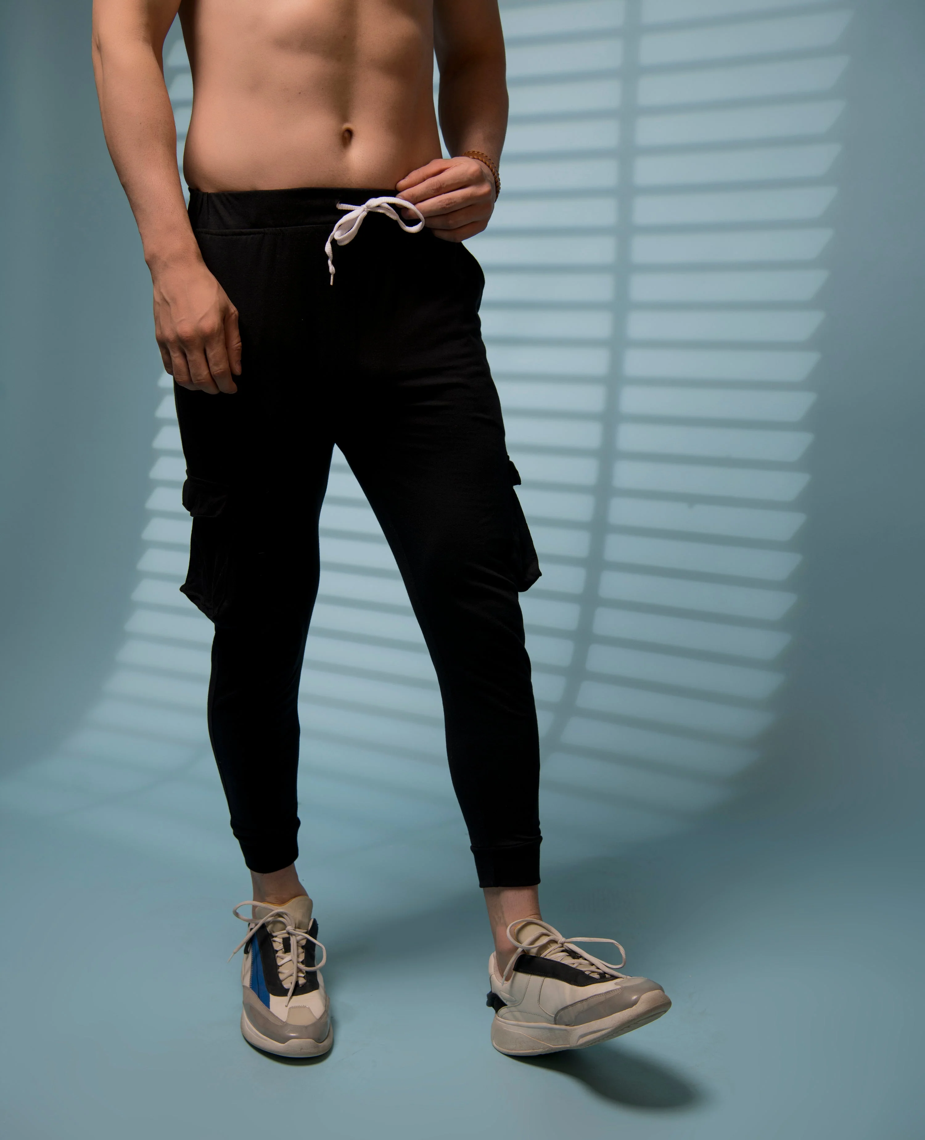 Men Black  Jogger - Image 3