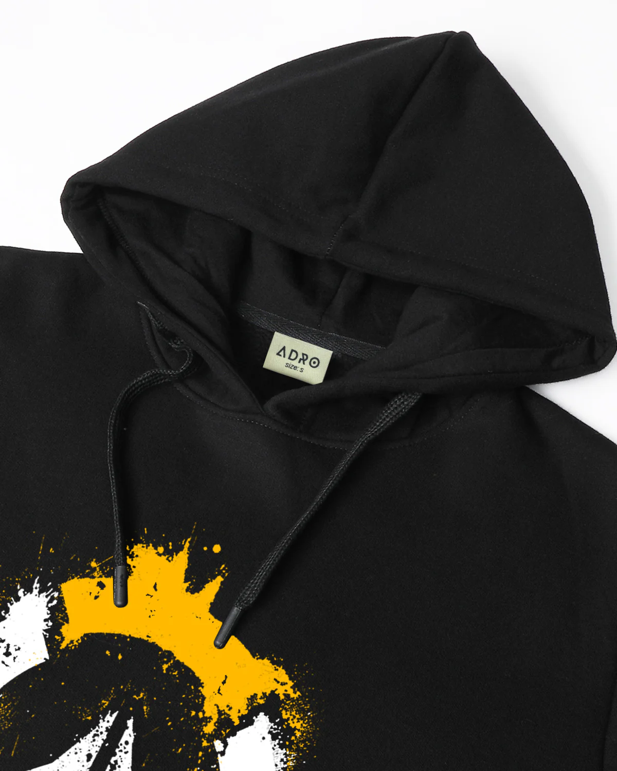 Men Black Long Lasting Printed Hoodie - Image 4