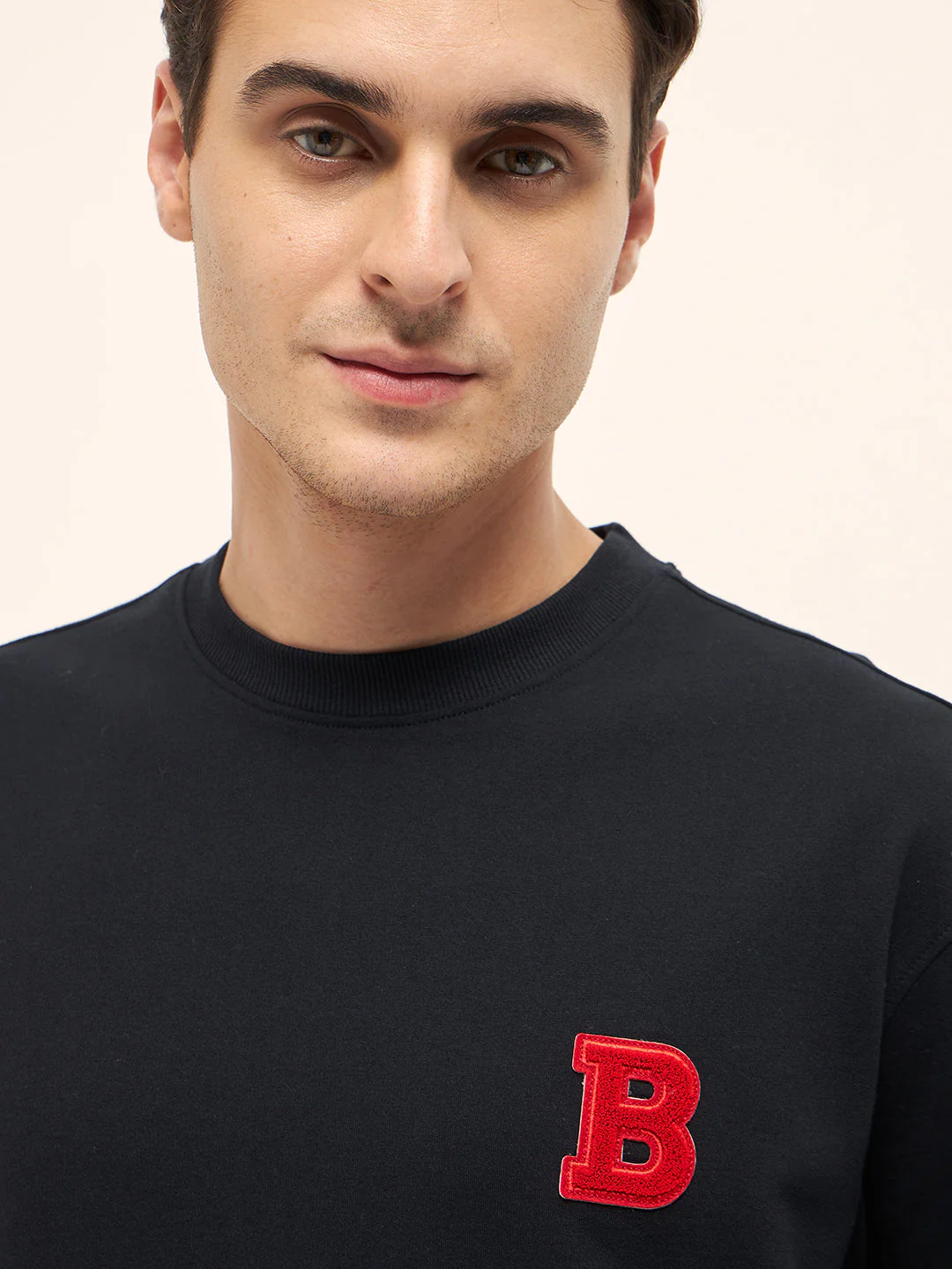 Men Black Oversize T-Shirt - Image 5
