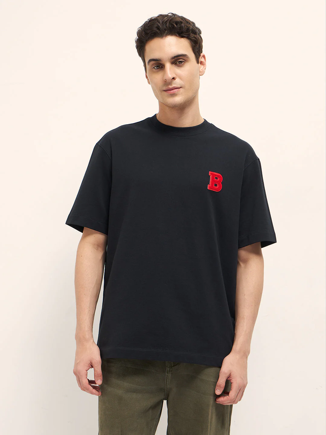 Men Black Oversize T-Shirt - Image 6