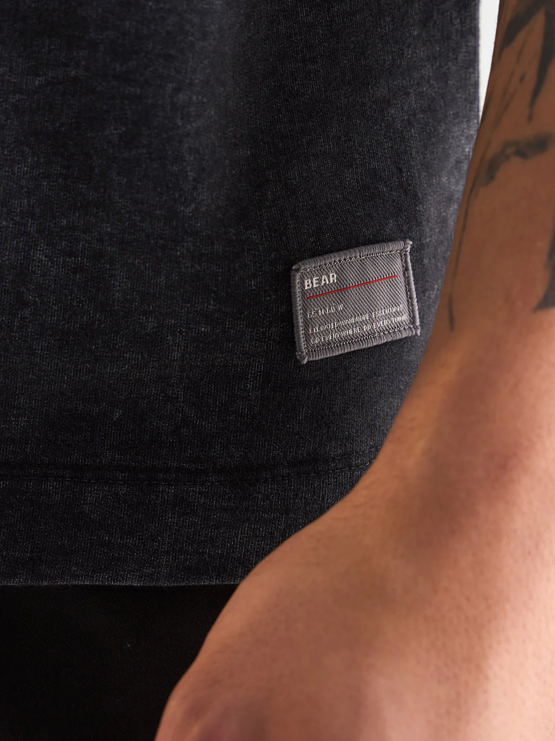 Men Black Oversized Crew Neck T-Shirt - Image 6