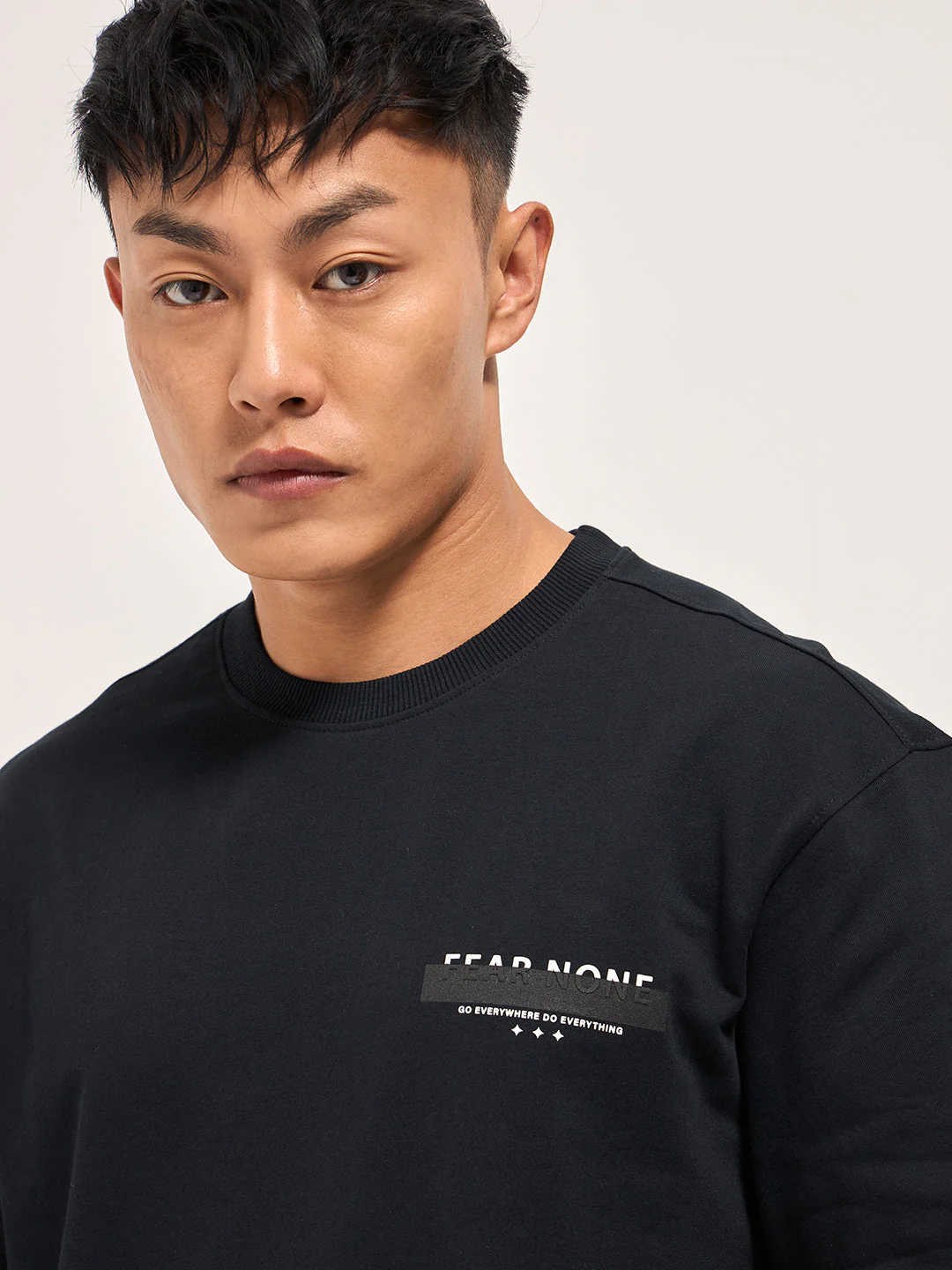 Men Black Oversized Graphic T-Shirt - Image 5