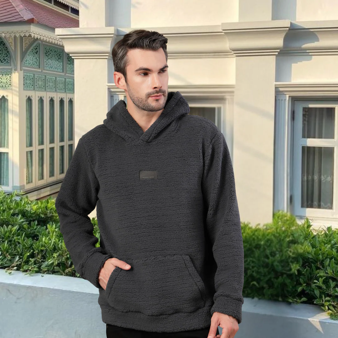 Men Black Oversized Sweatshirt