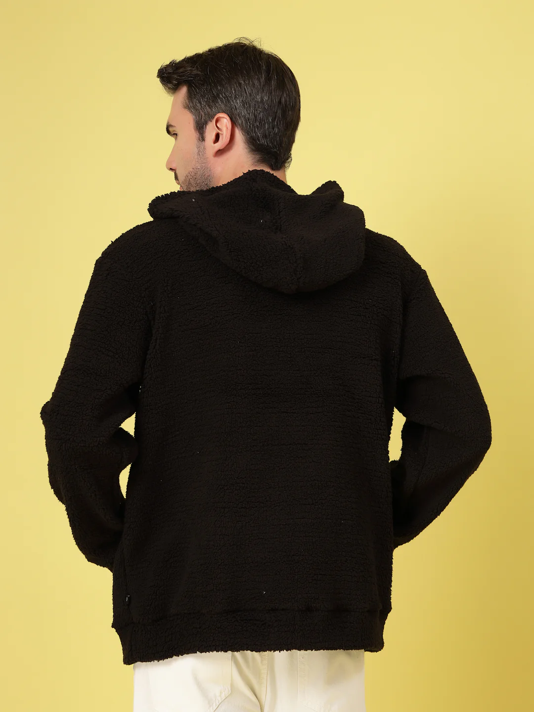 Men Black Oversized Sweatshirt - Image 2