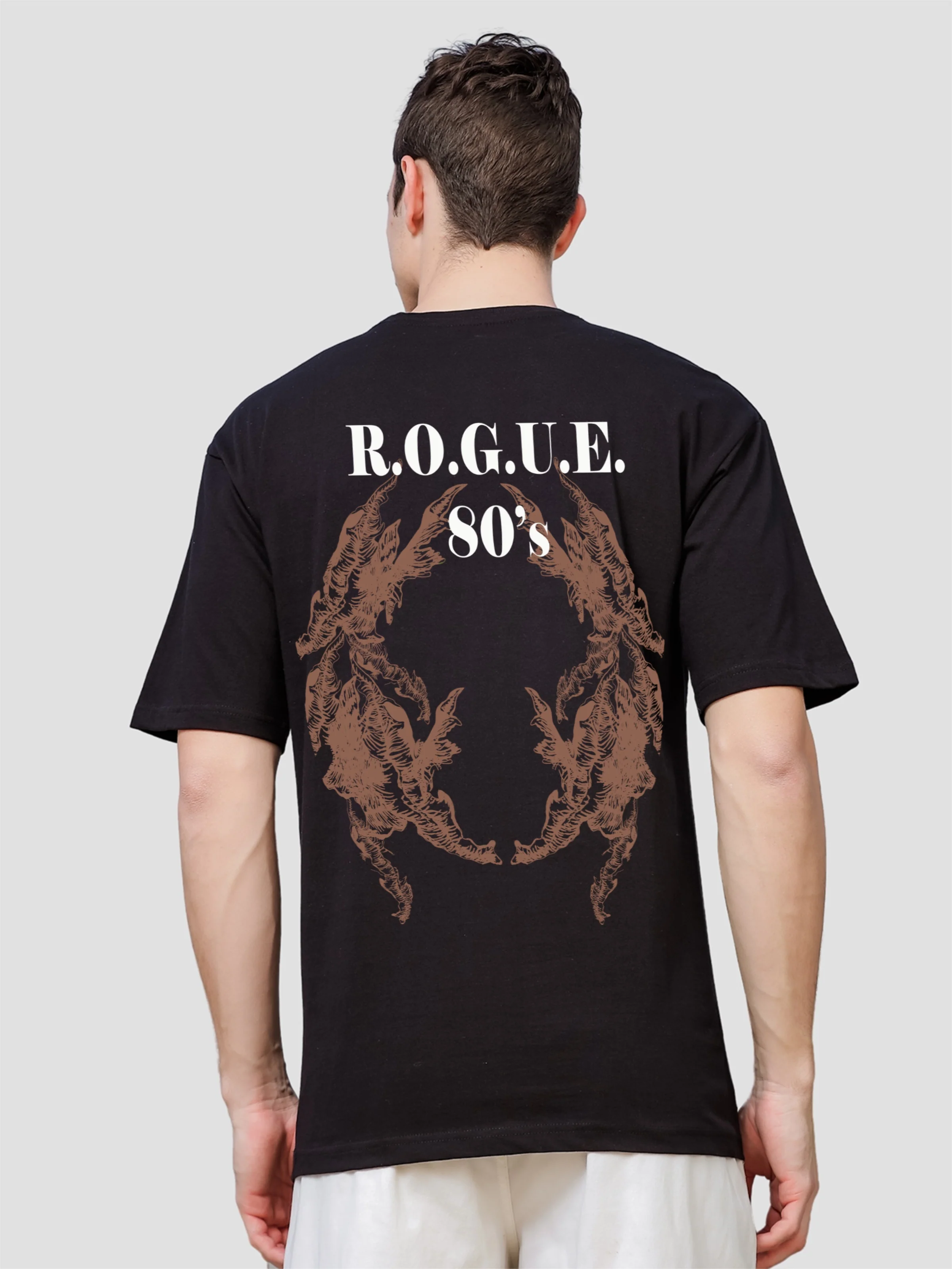 Men Black Oversized T-Shirt - Image 2