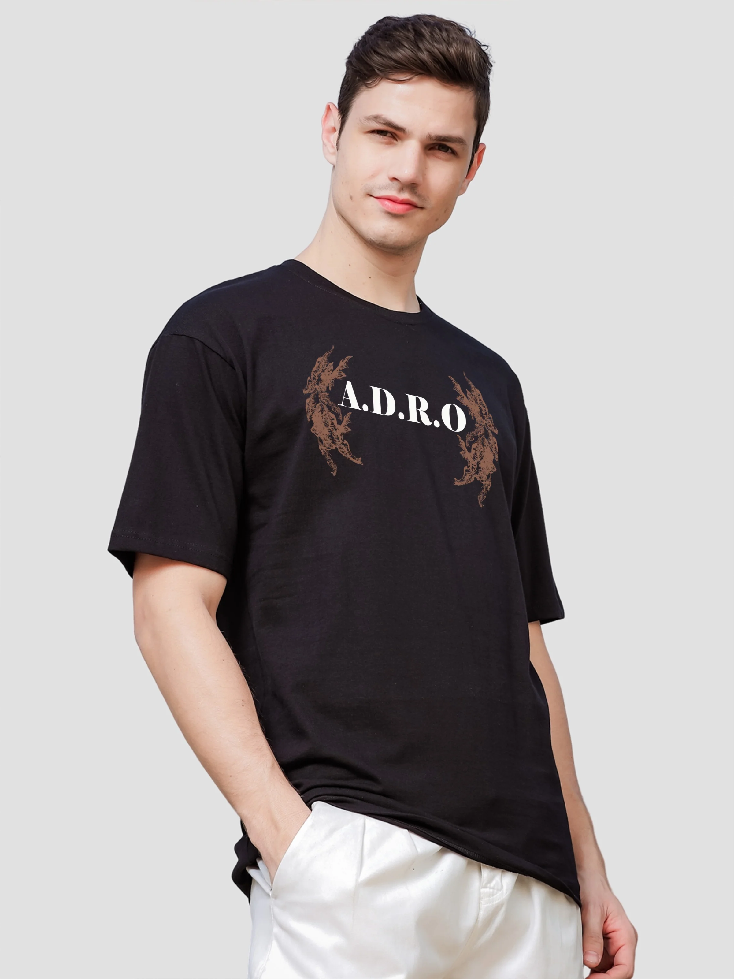 Men Black Oversized T-Shirt - Image 4